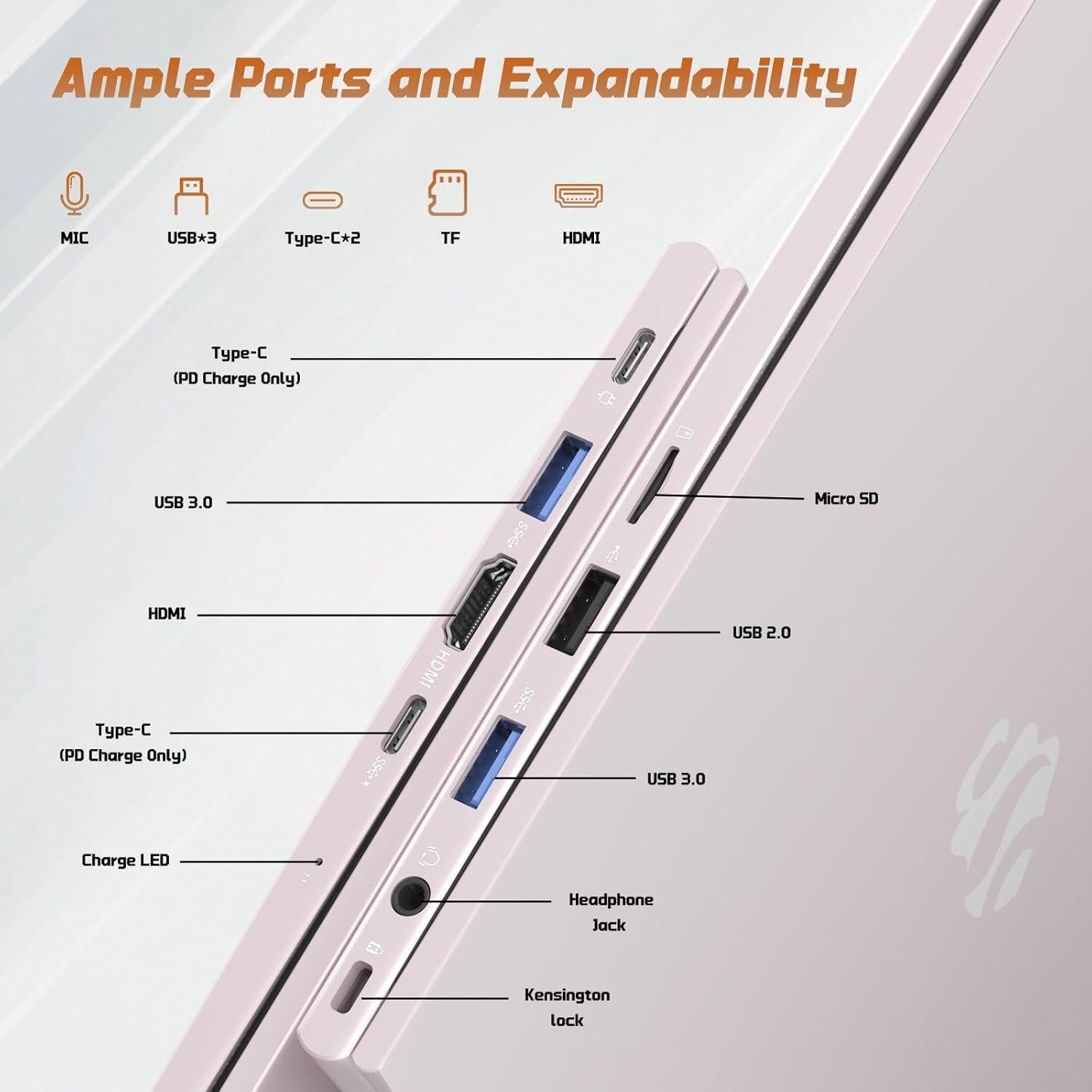 Laptop NIMO 15.6" Oro Rosa, Intel N150, 4GB RAM, 128GB SSD