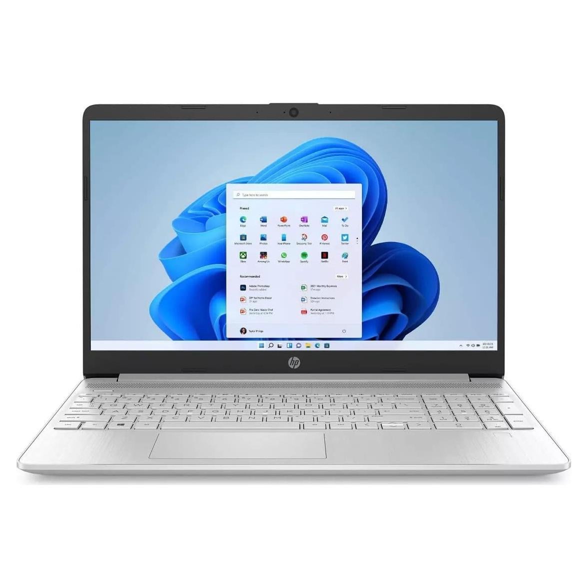 Laptop HP 15.6" Intel Core i3 11ª Gen 8GB RAM 256GB SSD Plata