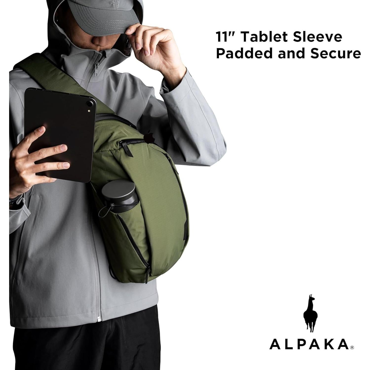 Bolsa Crossbody ALPAKA Metro Hombro Izquierdo 7.5L Verde