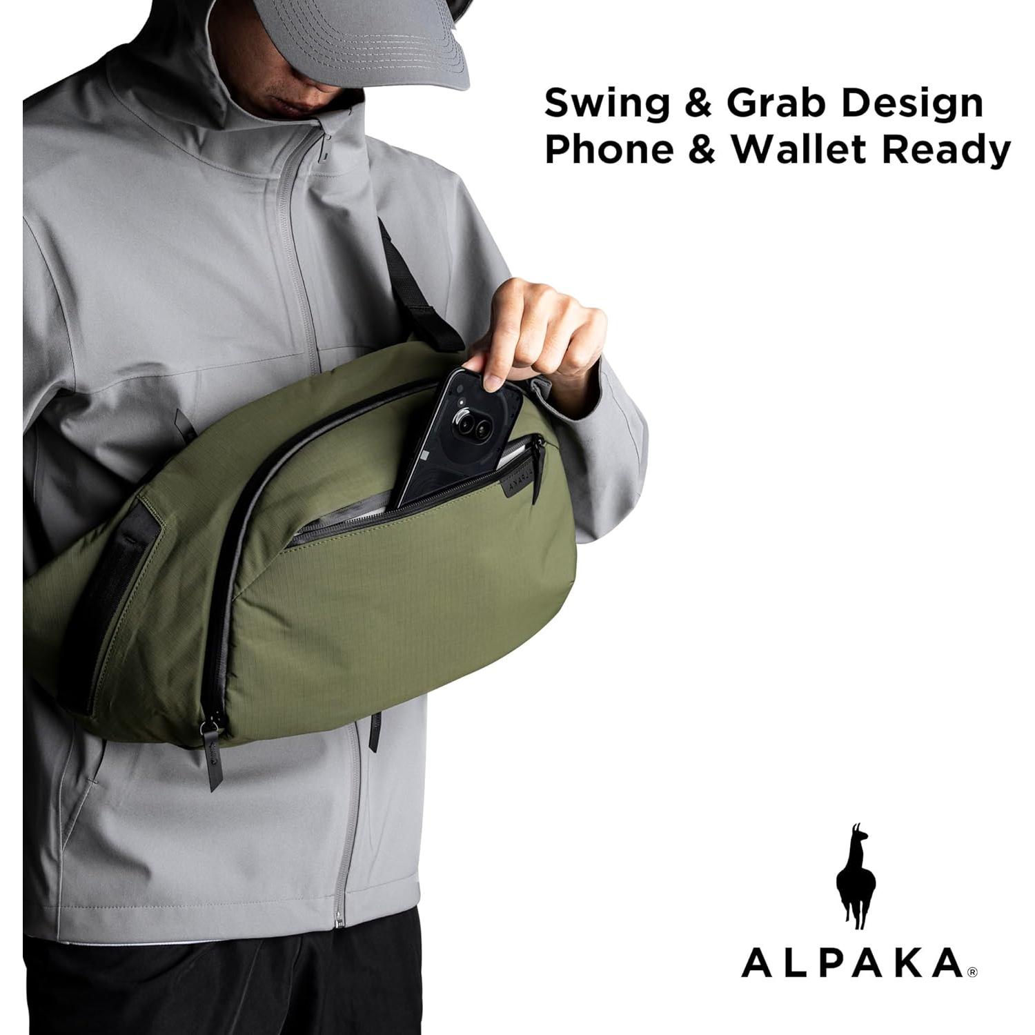 Bolsa Crossbody ALPAKA Metro Hombro Izquierdo 7.5L Verde