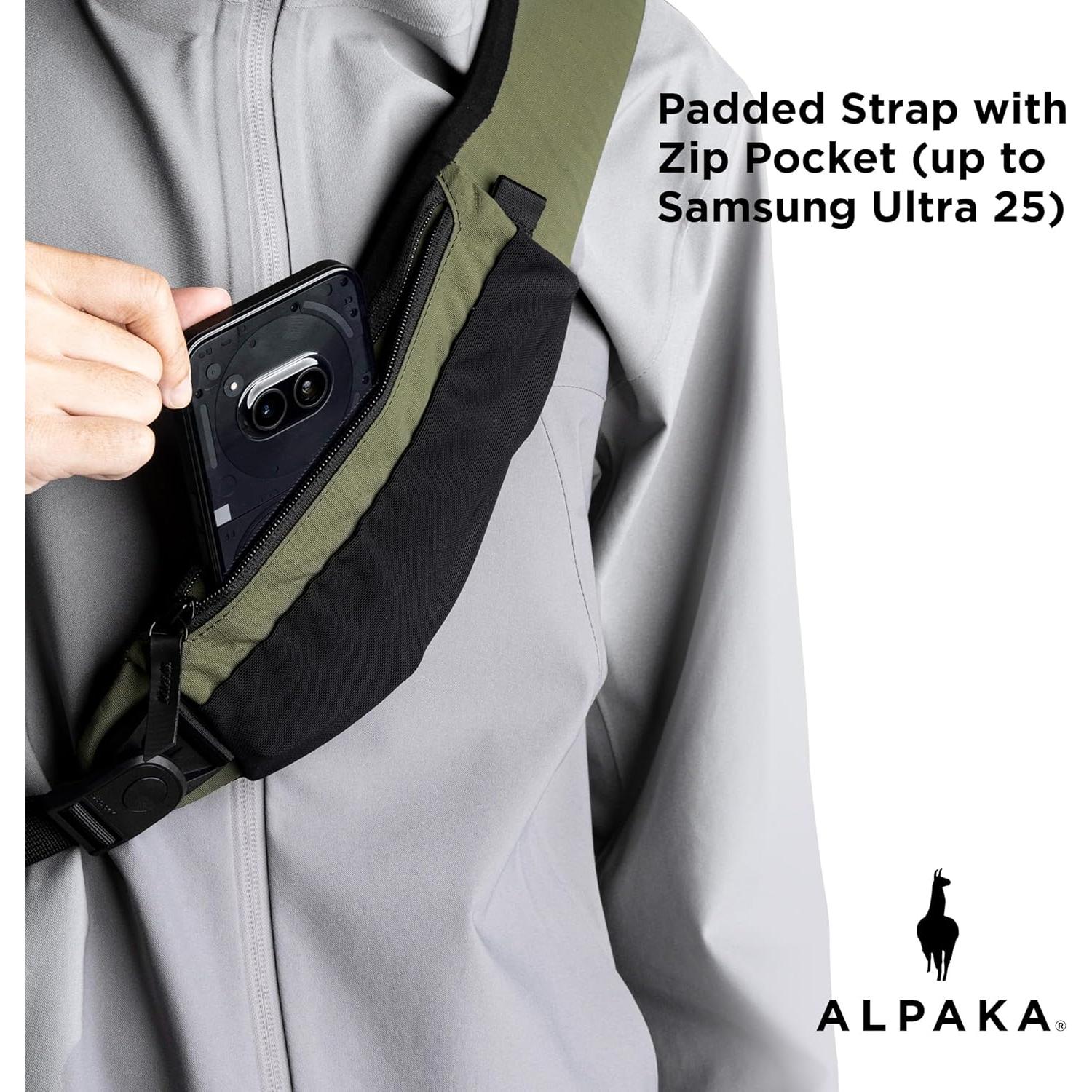 Bolsa Crossbody ALPAKA Metro Hombro Izquierdo 7.5L Verde