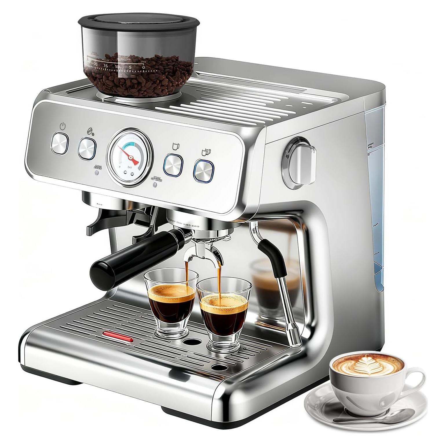 Máquina de Espresso Havato CM5020B-UL 20 Bar con Molinillo 2.8L