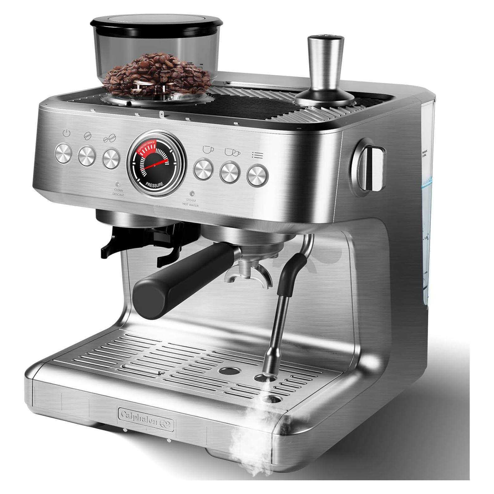 Máquina de Café Espresso GarveeHome 20 Bar con Molinillo 2.8L