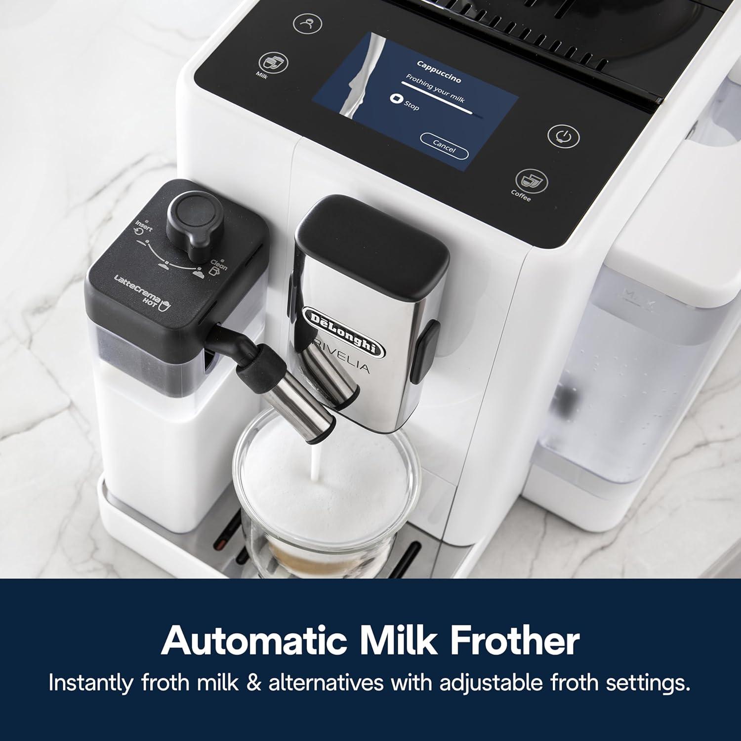 Cafetera Espresso Automática De'Longhi Rivelia Blanca 9.7 kg