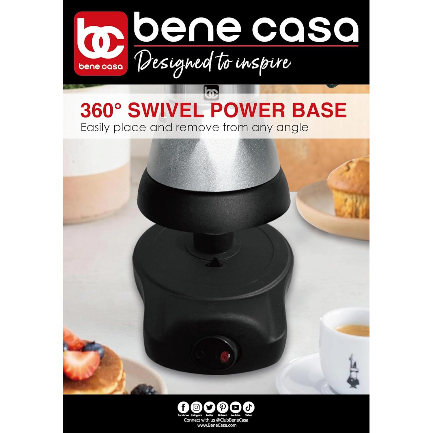 Cafetera Eléctrica Portátil Bene Casa BC-95526 Espresso 1-3 Tazas