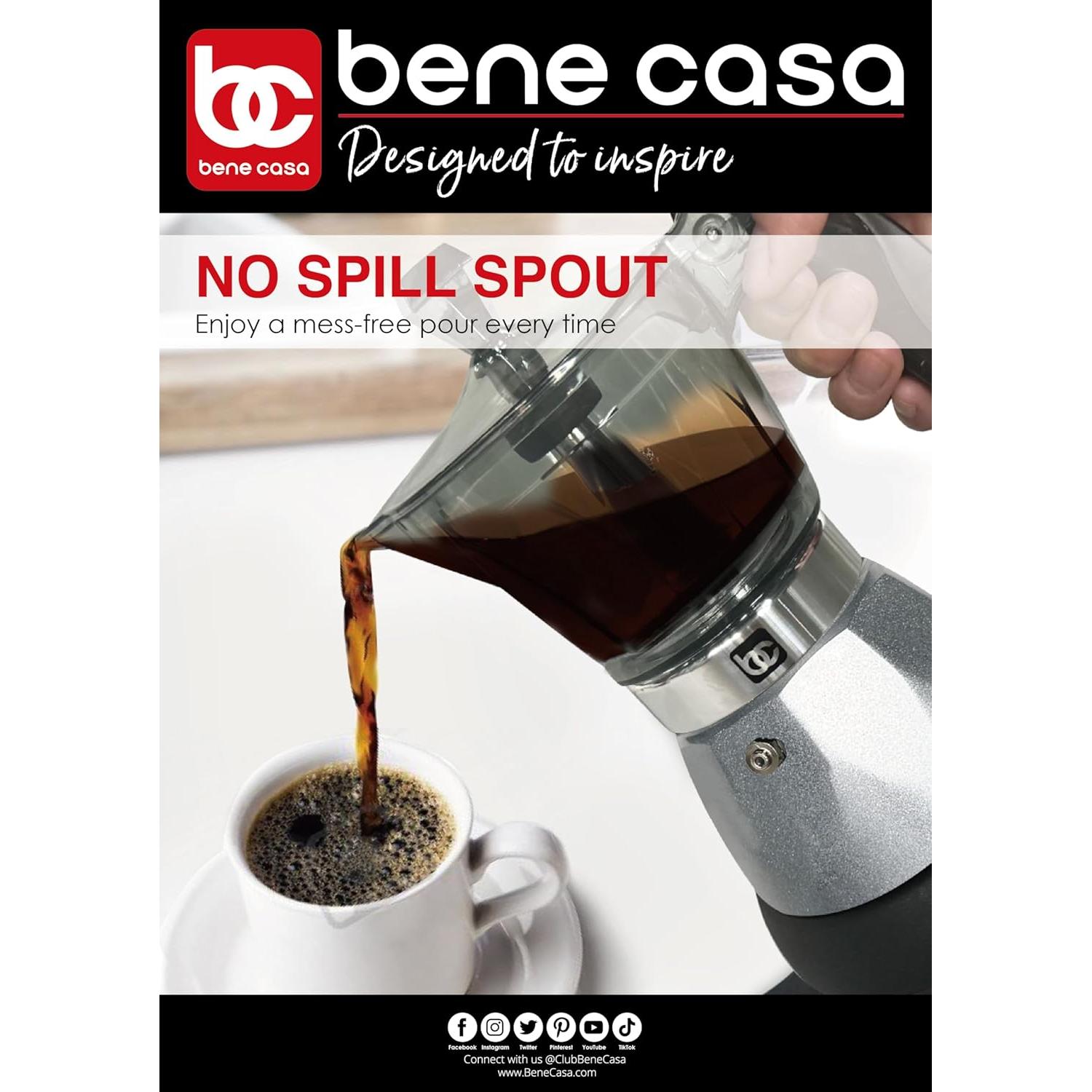 Cafetera Eléctrica Portátil Bene Casa BC-95526 Espresso 1-3 Tazas