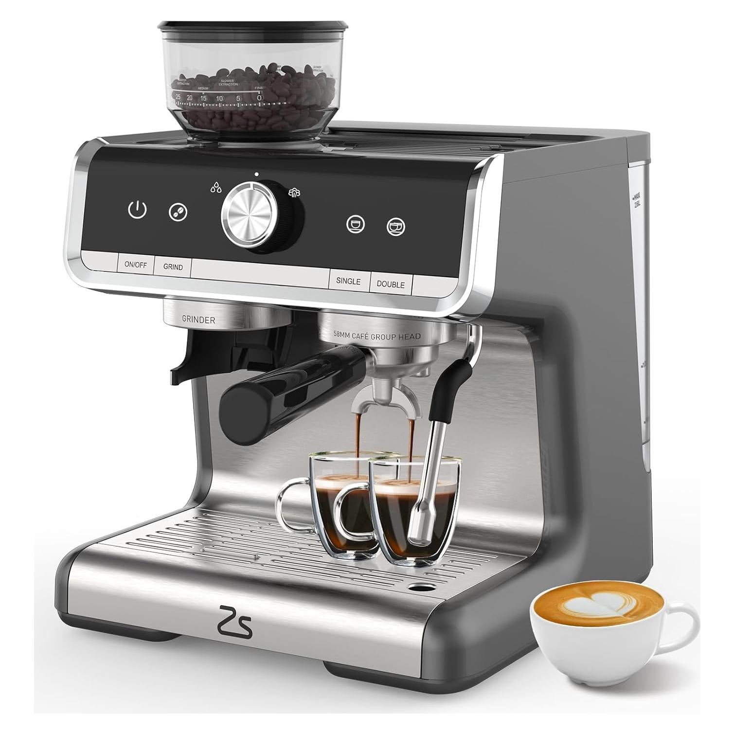 Máquina de Espresso GarveeTech LX-PHO 20 Bar con Molinillo