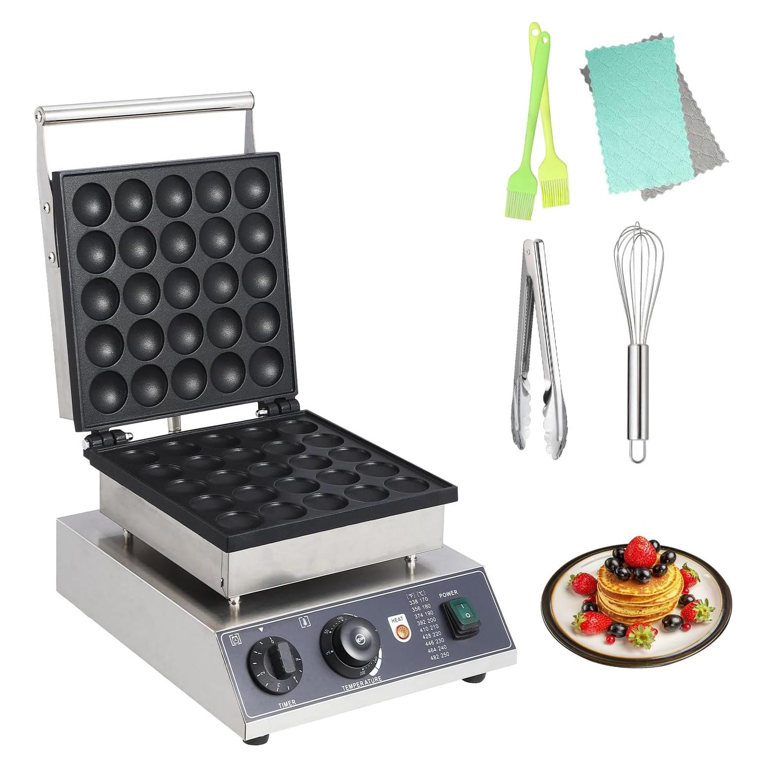 Mini Máquina de Pancakes Holandeses GarveeTech 25 Pcs 4.5 cm