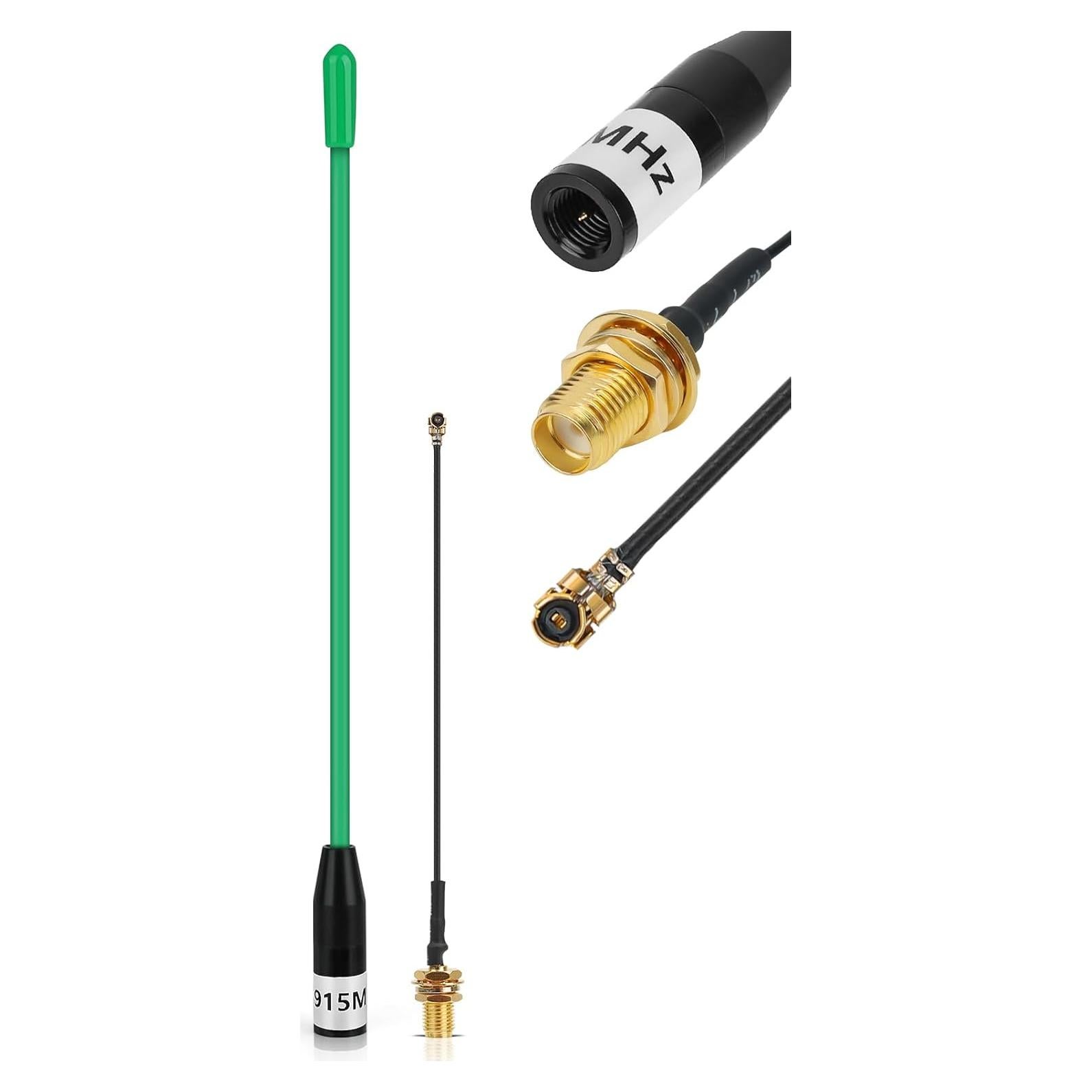 Antena LoRa Meshnology 915MHz 10dBi SMA Macho 17cm Verde