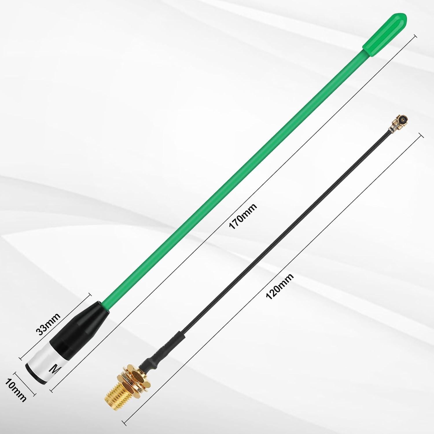 Antena LoRa Meshnology 915MHz 10dBi SMA Macho 17cm Verde