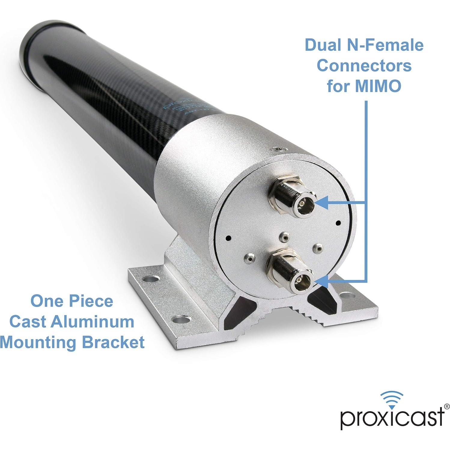 Antena MIMO Proxicast 4G 5G Omni-Direccional 7 dBi Carbono