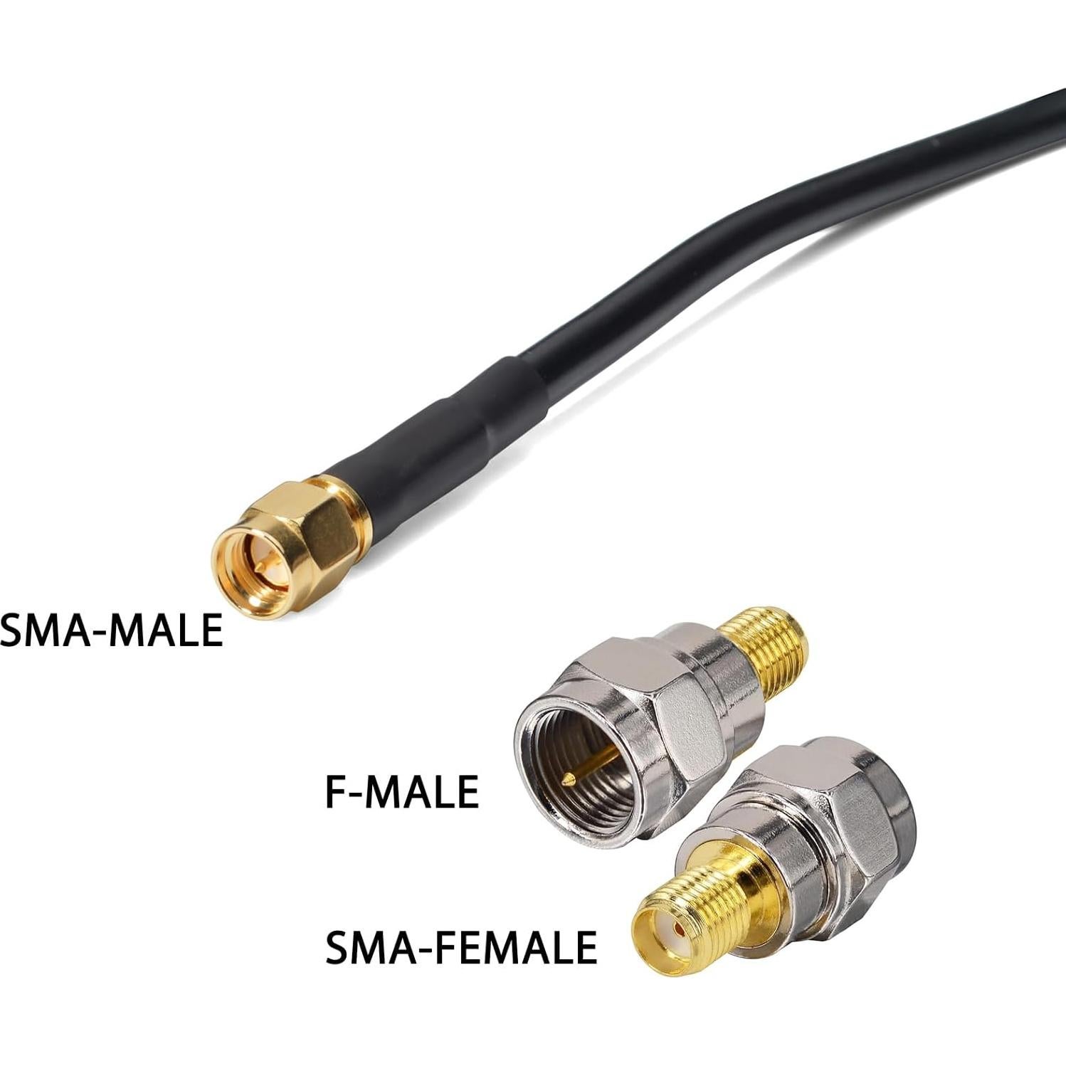 Antena Externa 433Mhz UAYESOK con Soporte y Cable 3M