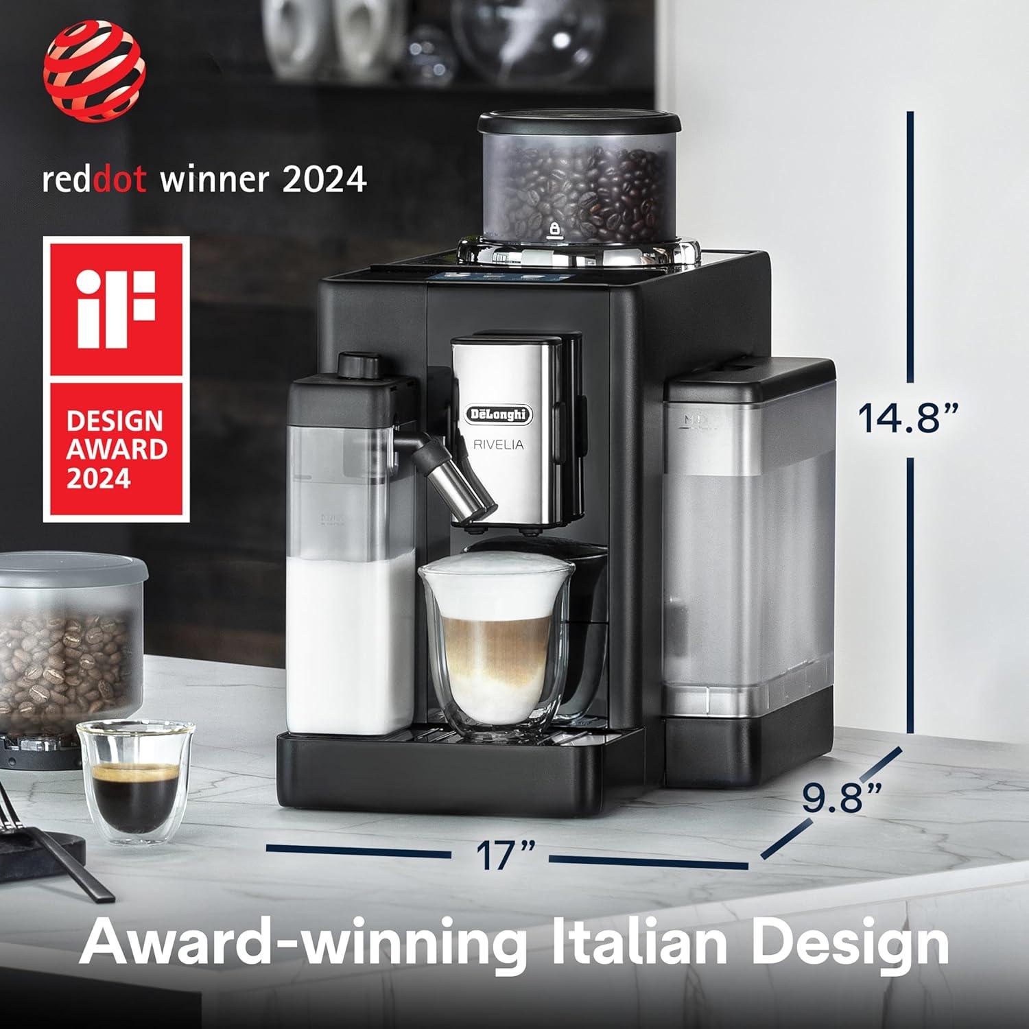 Cafetera Espresso Automática De'Longhi Rivelia 120V Negro