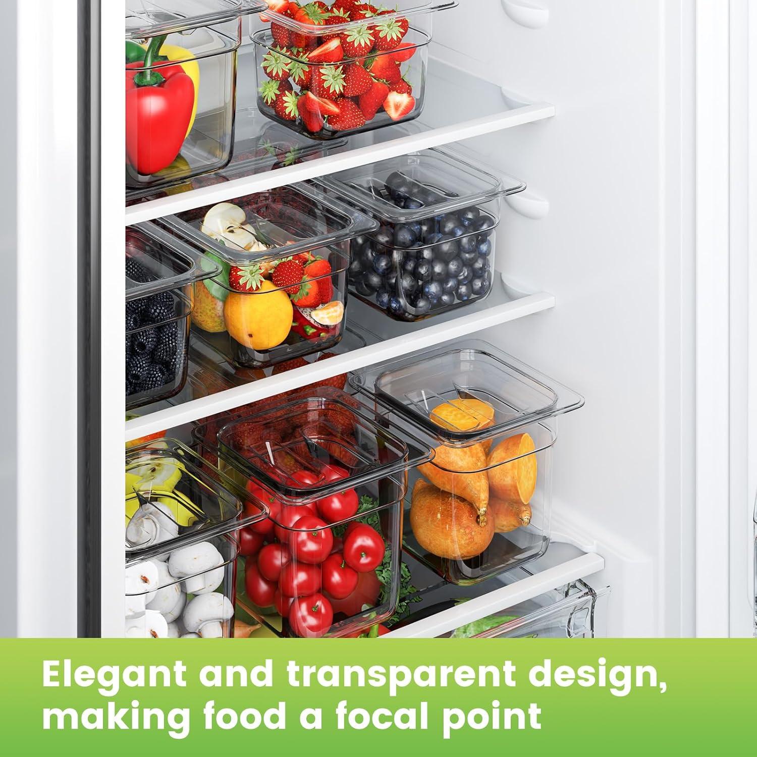 Bandeja Plástica Transparente HNEDSEN 10 cm Profundidad 6 PCS