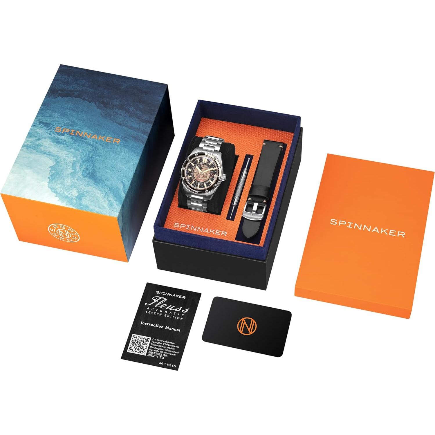 Reloj Automático Spinnaker Fleuss 43mm Hombre Acero Inoxidable