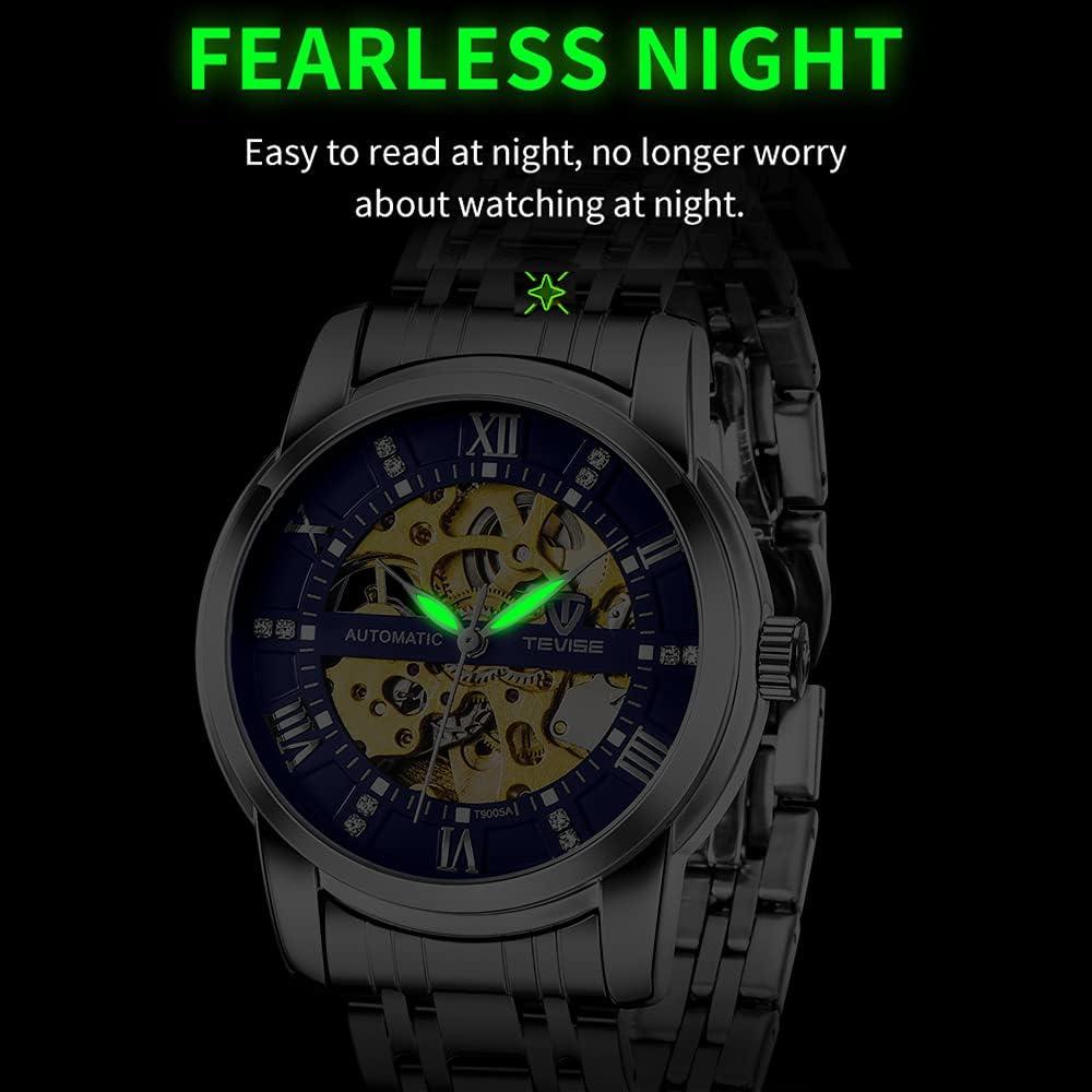 Reloj Mecánico Automático Dentily T9005A Acero Inoxidable Hombre