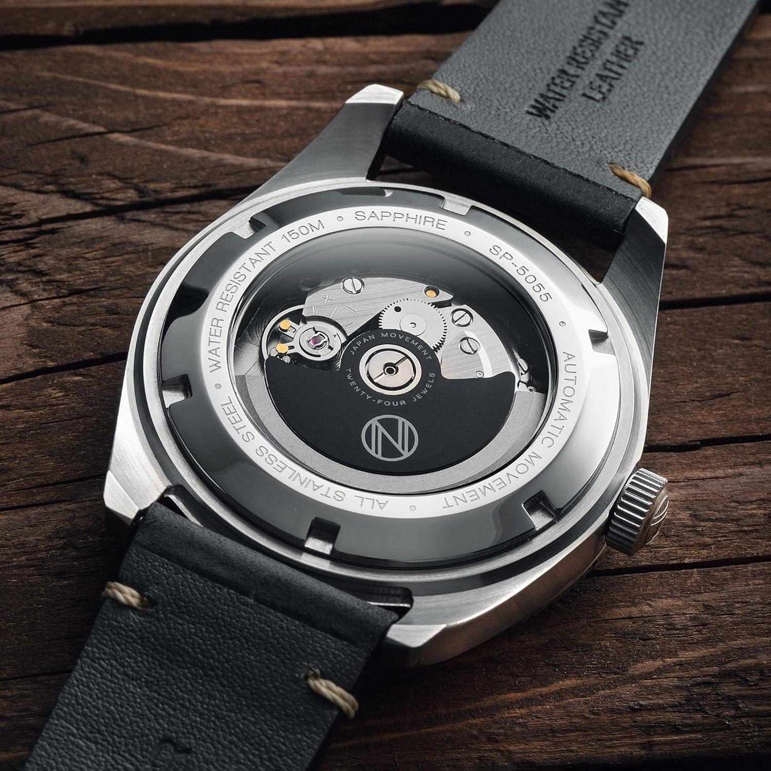 Reloj de buceo automático Spinnaker Fleuss 43mm acero rojo