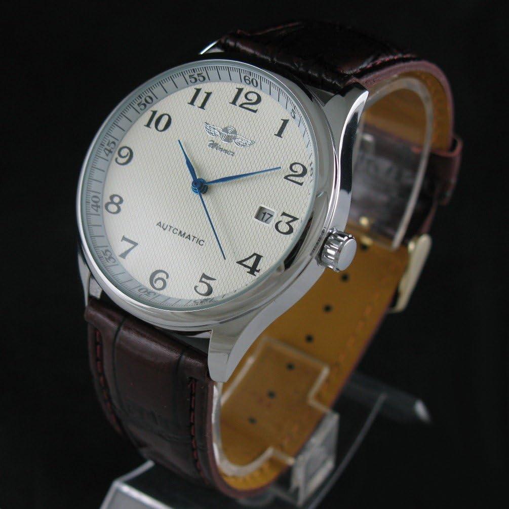 Reloj Mecánico Automático RÍGIDO para Hombre Correa de Cuero