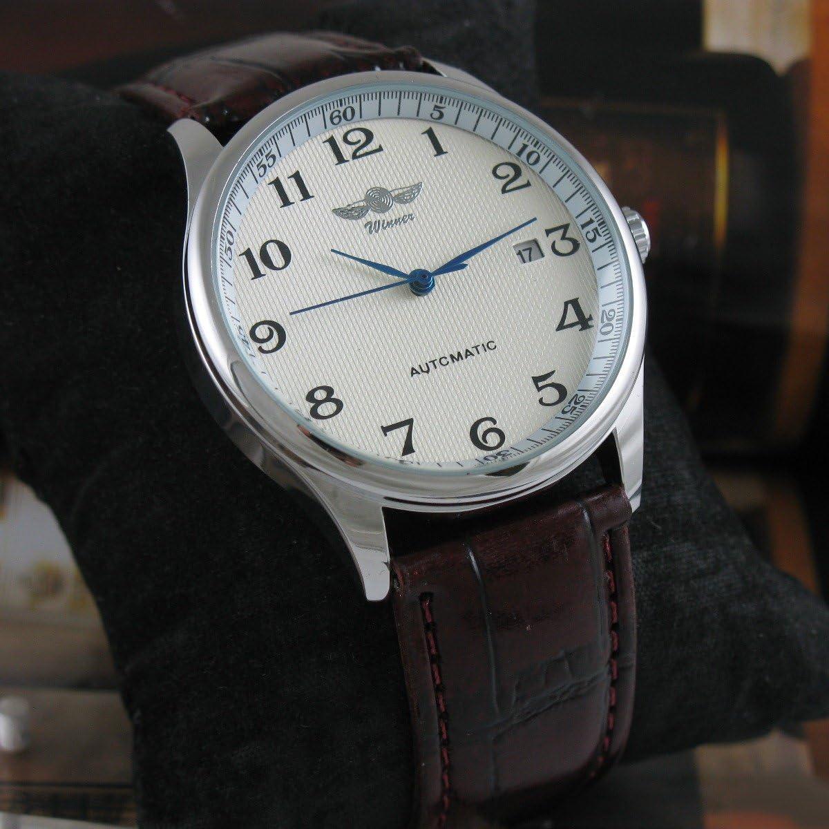 Reloj Mecánico Automático RÍGIDO para Hombre Correa de Cuero