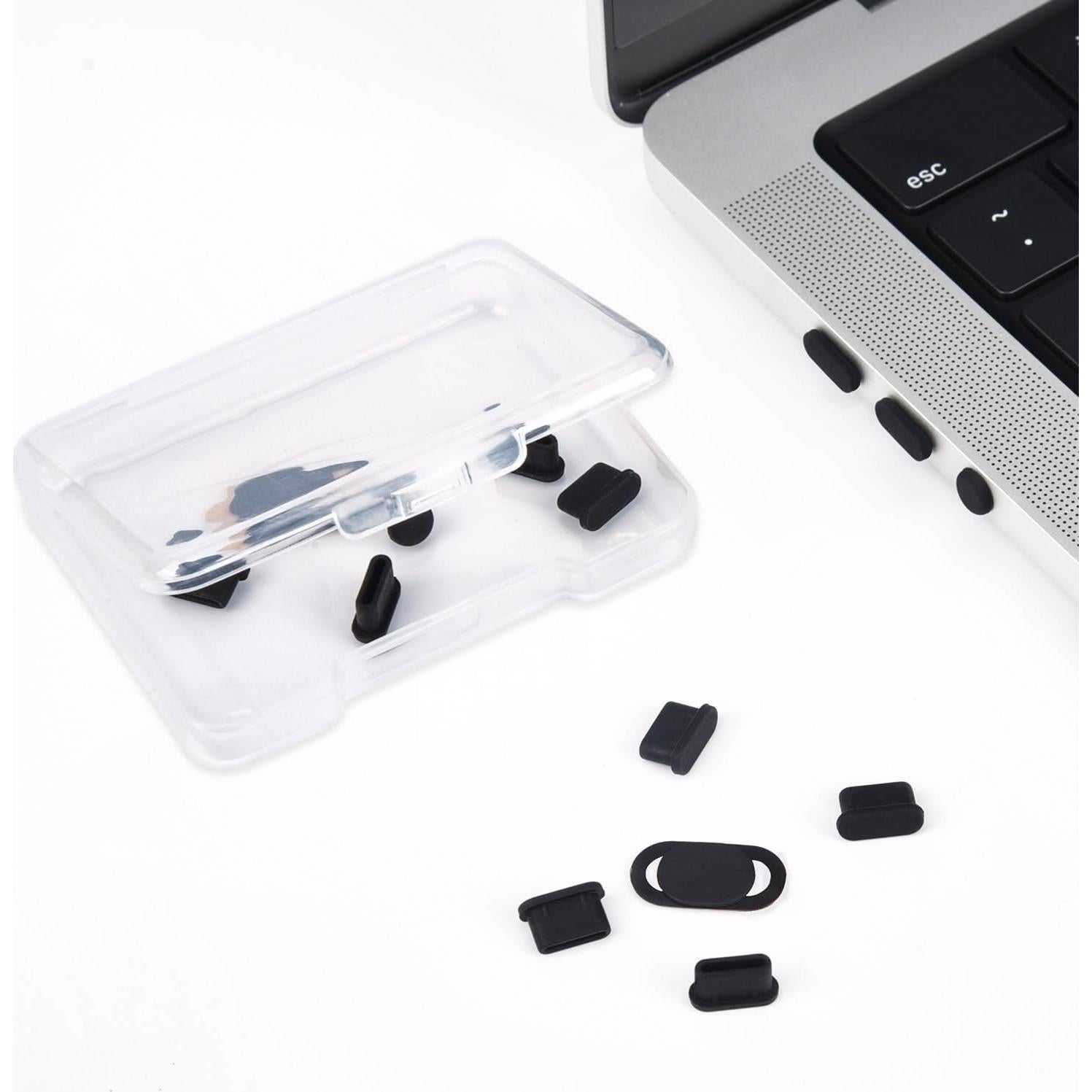 10 Tapas de Polvo para Puertos MacBook Air/Pro 2025-2018