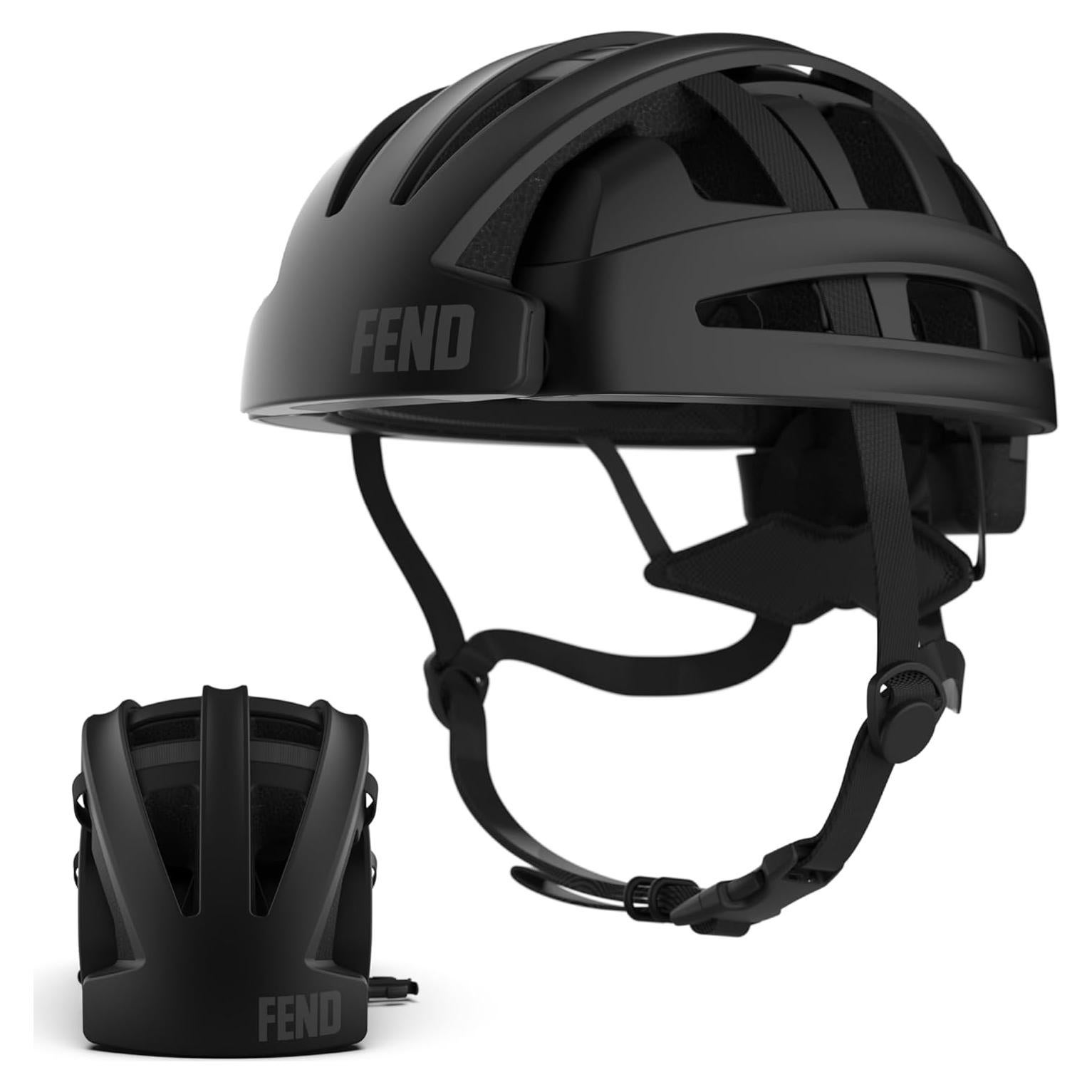 Casco Plegable FEND One Negro Mate - Seguridad CPSC/EN1078