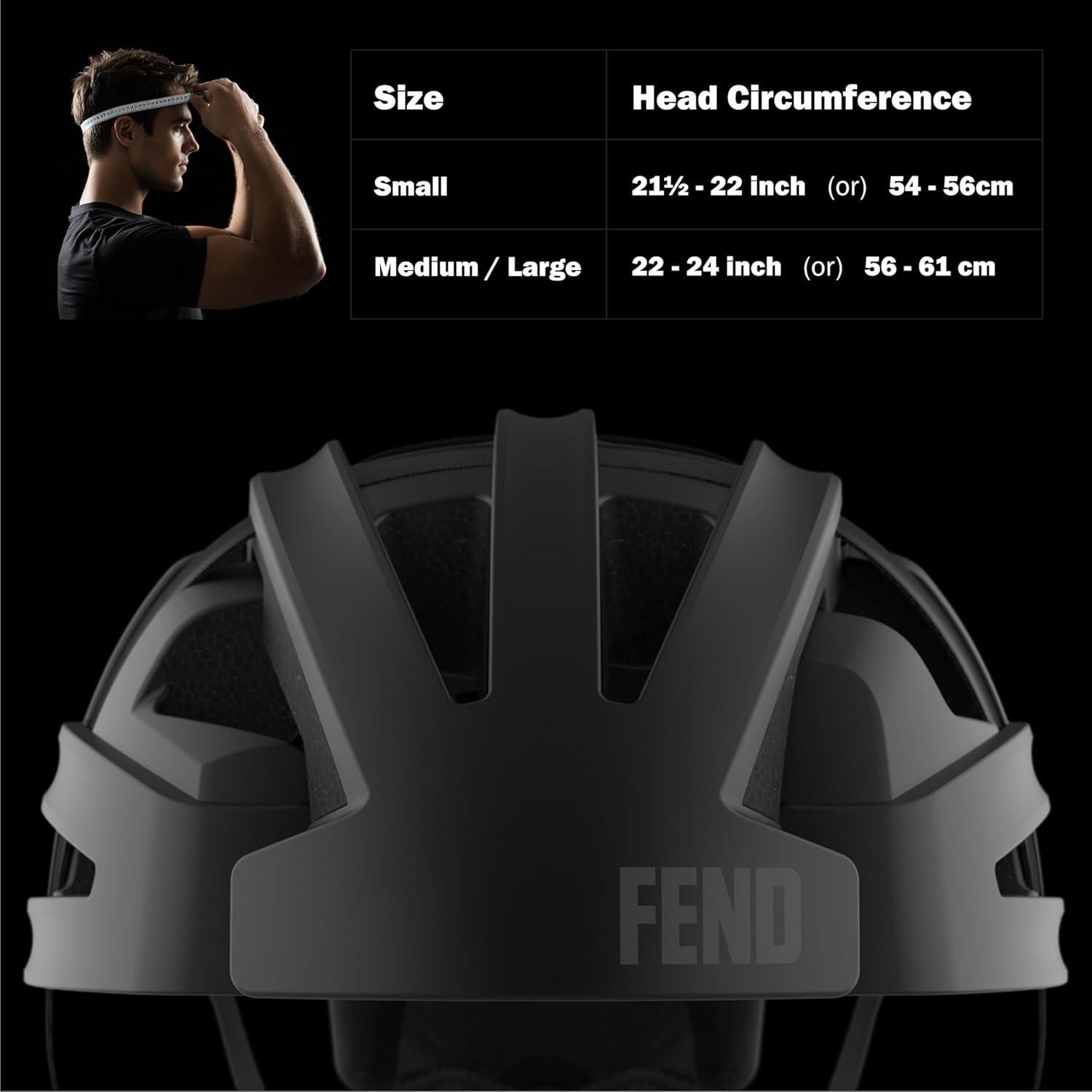 Casco Plegable FEND One Negro Mate - Seguridad CPSC/EN1078