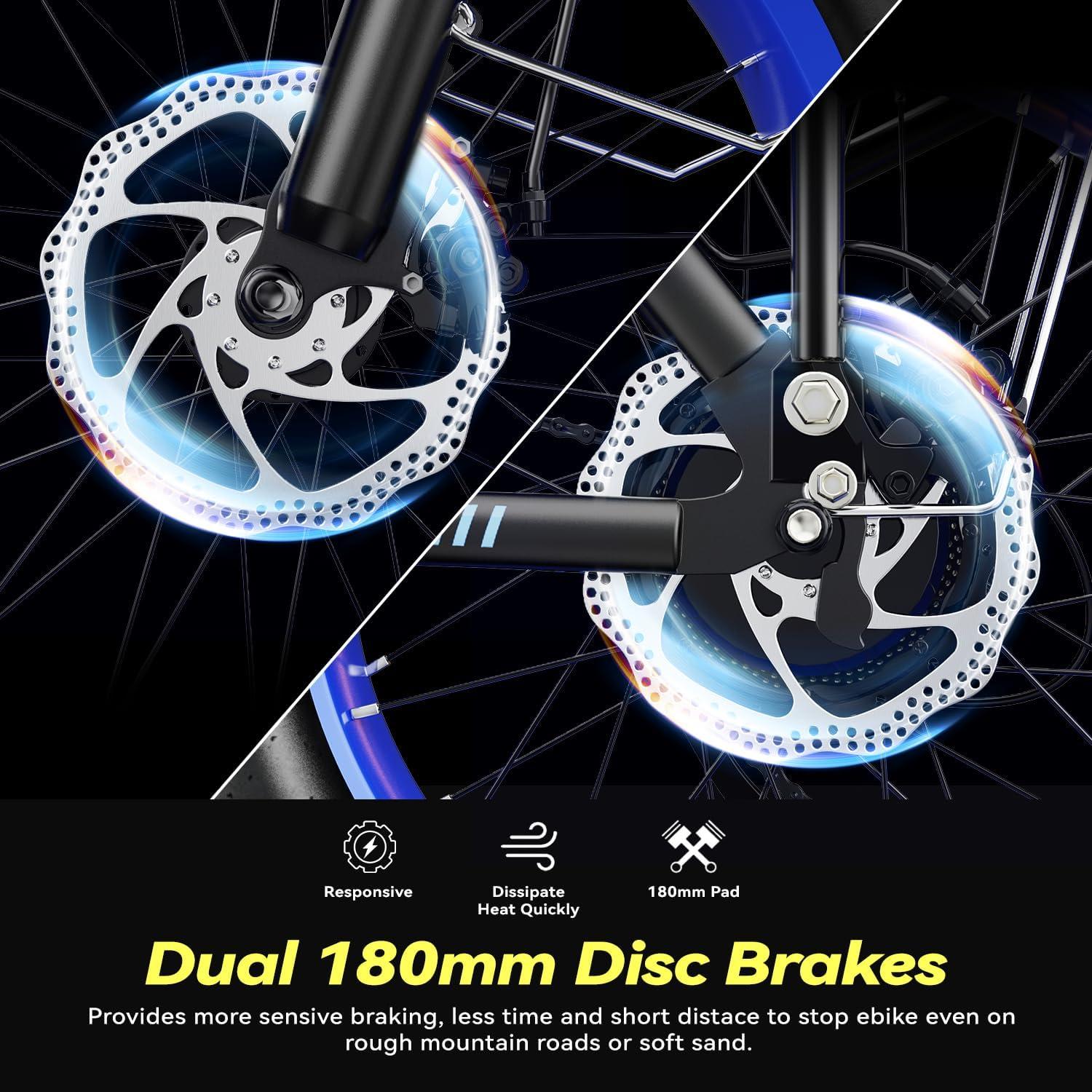 Bicicleta Eléctrica Plegable EUYBIKE 1000W 48V 20Ah 80km