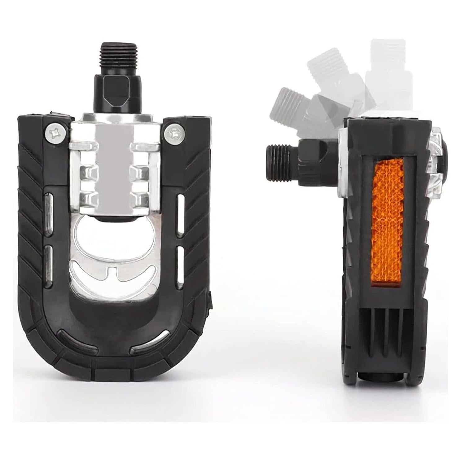 Pedales Plegables HANEVEAR 12.45x6.86cm Aluminio Antideslizantes