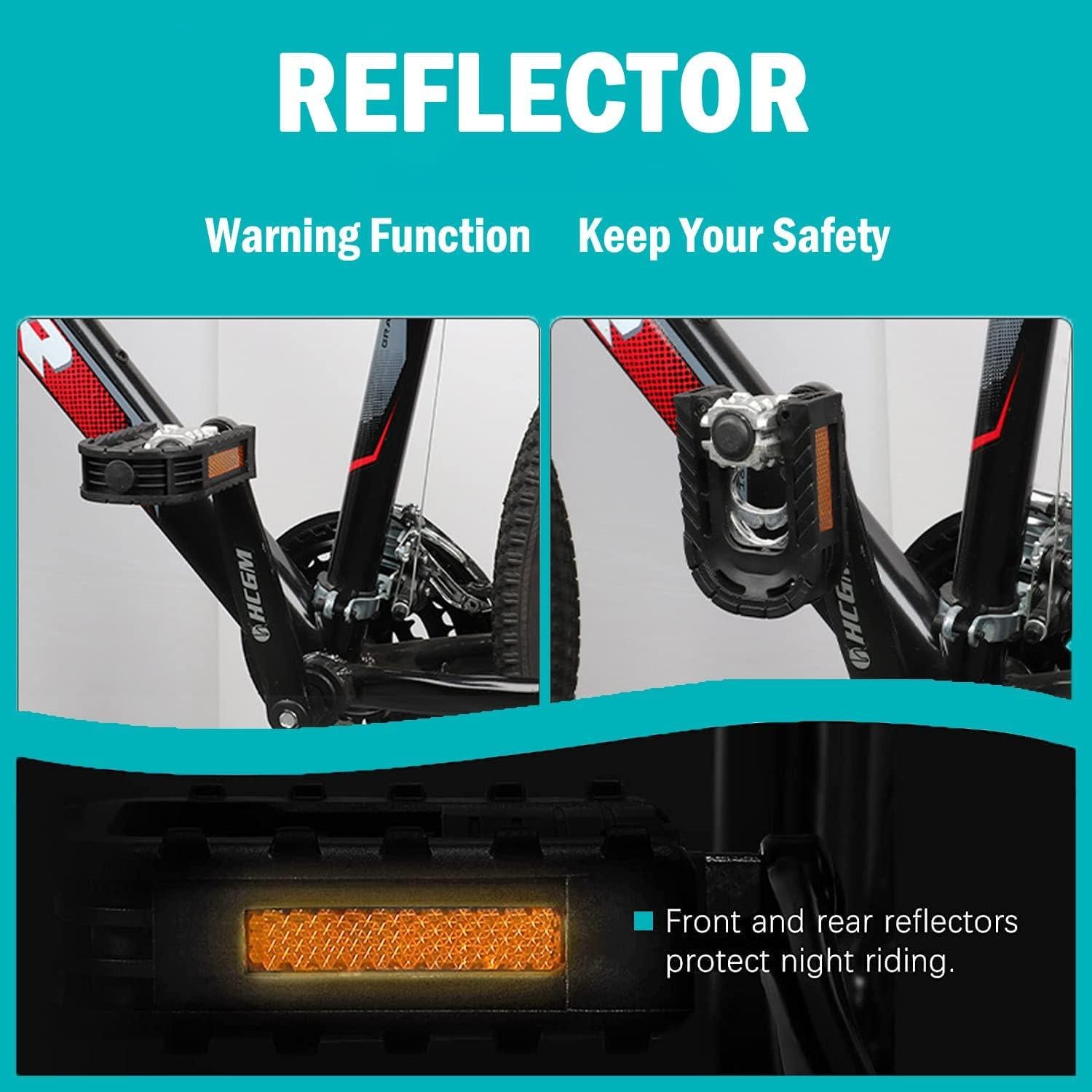 Pedales Plegables HANEVEAR 12.45x6.86cm Aluminio Antideslizantes