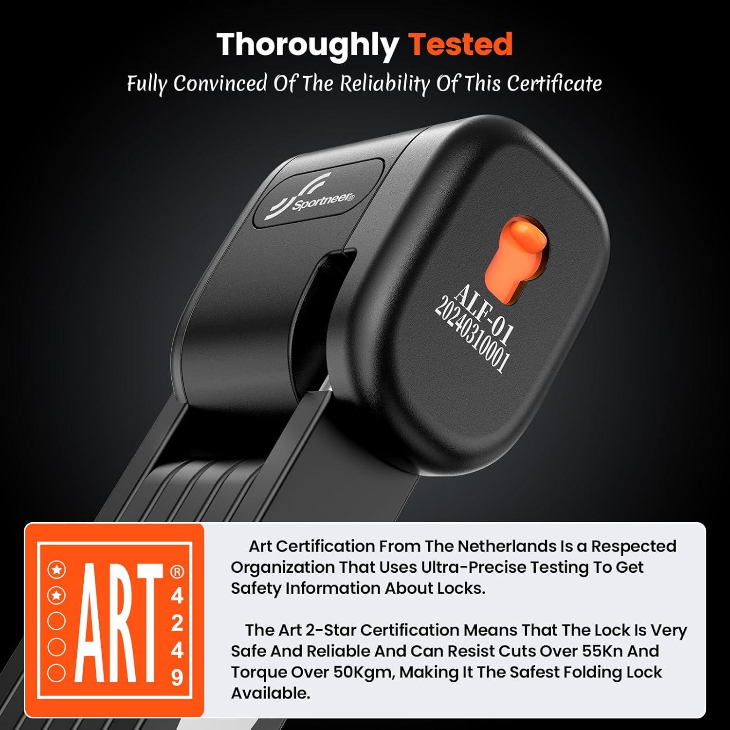 Candado Plegable Sportneer ALF-01 Alta Seguridad 95cm