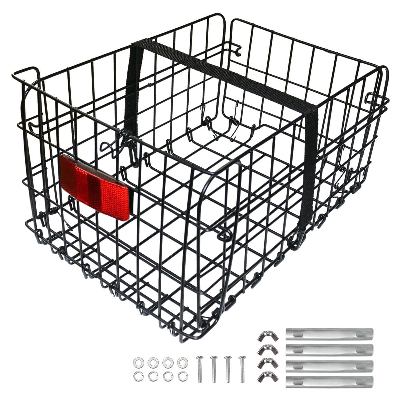 Cesta Trasera Plegable Huntoshon para Bicicleta 10 kg