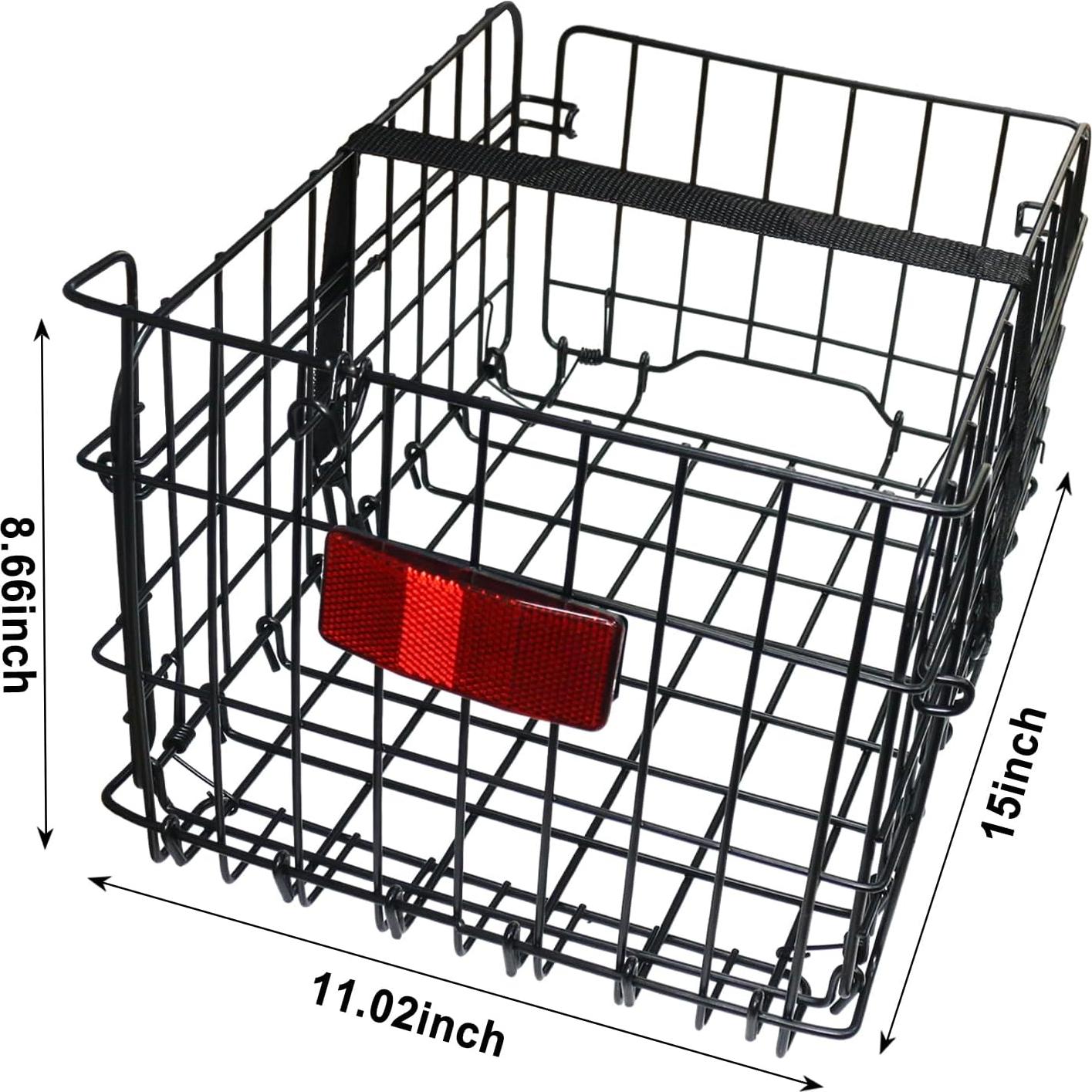 Cesta Trasera Plegable Huntoshon para Bicicleta 10 kg