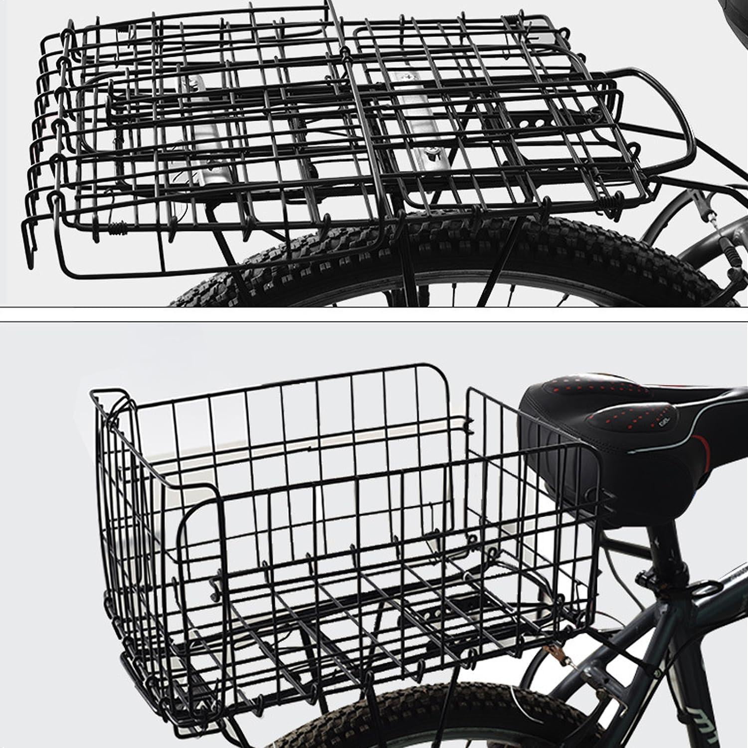 Cesta Trasera Plegable Huntoshon para Bicicleta 10 kg