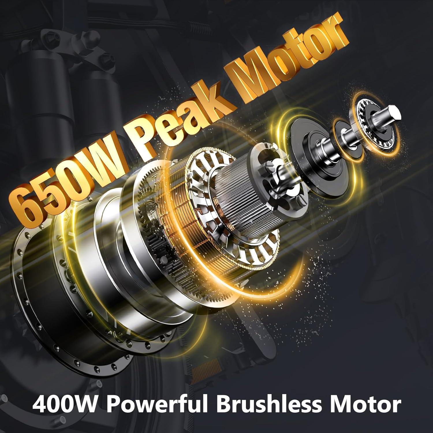 Bicicleta Eléctrica Plegable INSDRGN 650W 72Km Rango Adultos