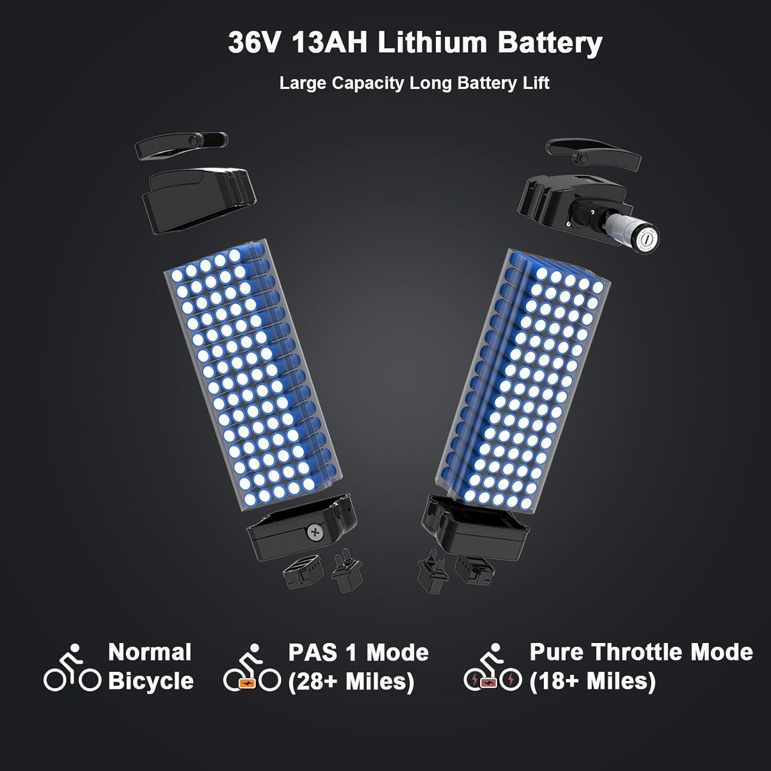 Bicicleta Eléctrica Plegable Aostirmotor 500W 20" Neumáticos Gruesos