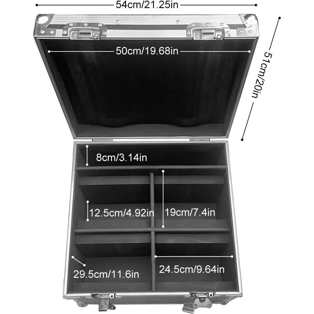 Luces DJ Cabeza Móvil 120W Glowingstage 4-Pack con Estuche