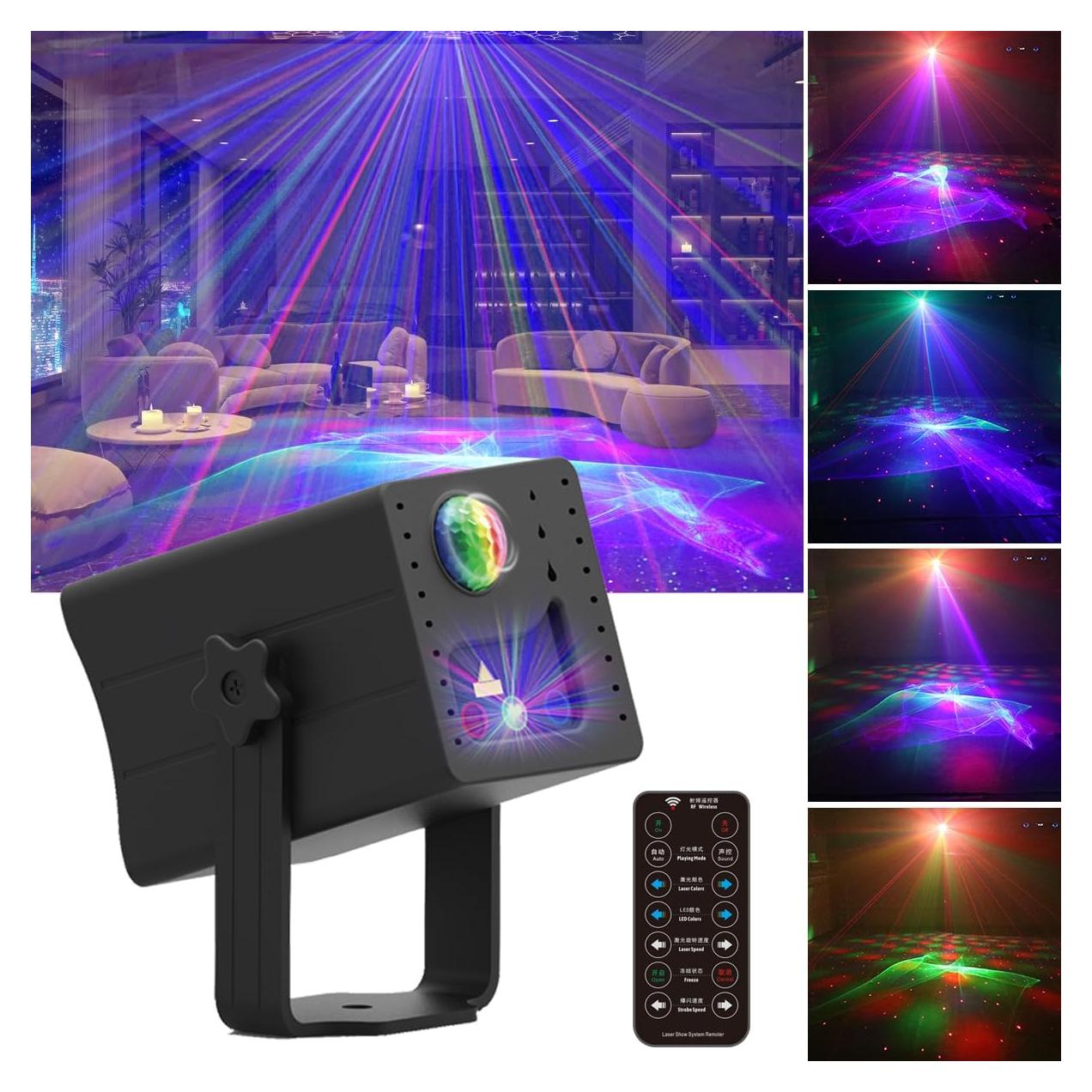 Proyector Portátil ADDBITCOLOR RGB LED y Láser Aurora 5000mAh