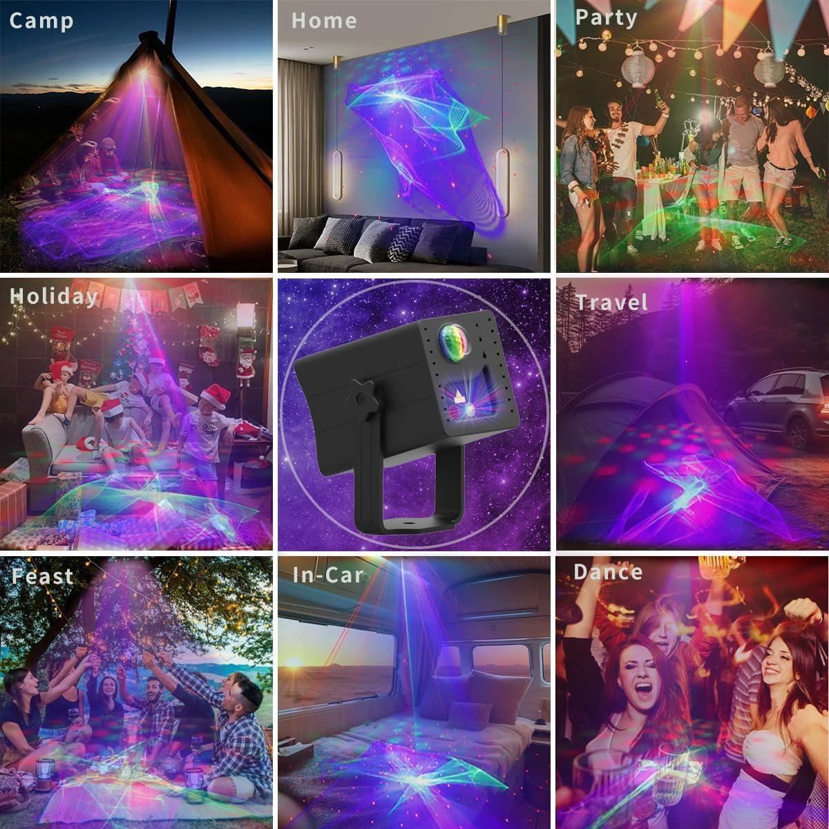 Proyector Portátil ADDBITCOLOR RGB LED y Láser Aurora 5000mAh