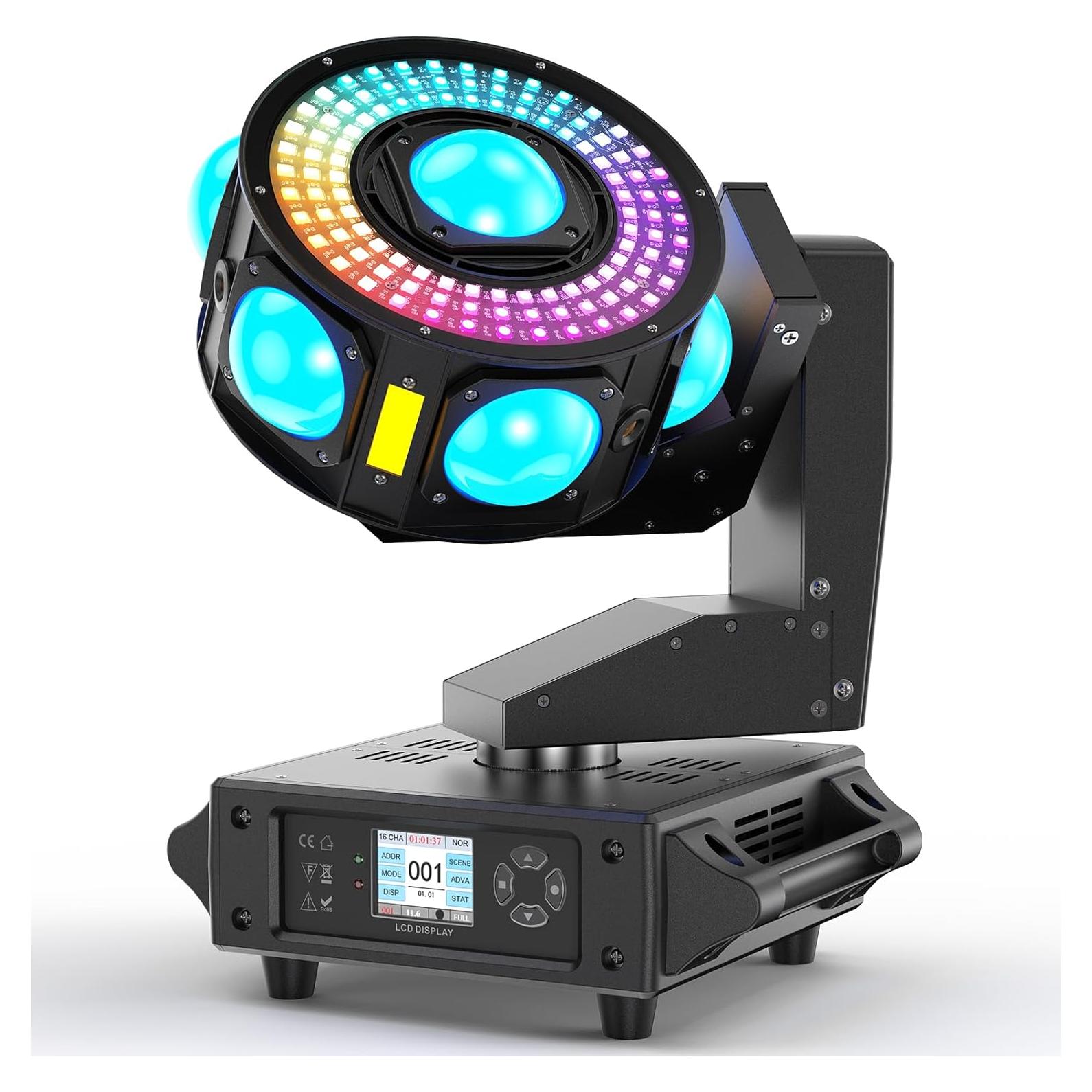 Cabeza Móvil 160W GdjRttk RGBW DMX512 Efectos Strobe