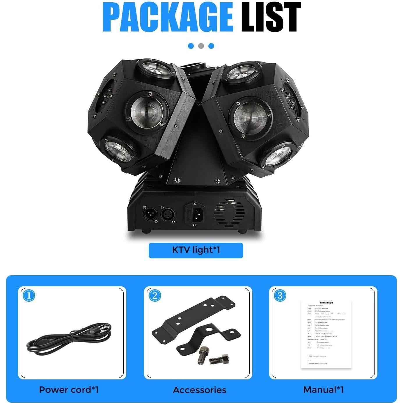 Luces de DJ Moving Head Dreamland RGBW 10W, Control DMX