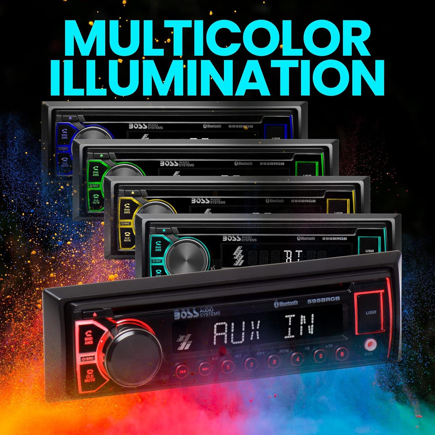 BOSS Audio 595BRGB Estéreo Automóvil Bluetooth CD USB