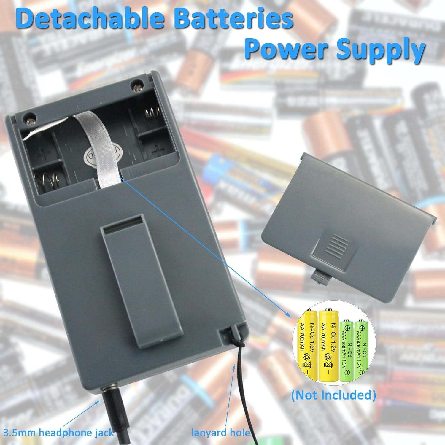 Receptor de Radio FM Inalámbrico EXMAX E108 Portátil con Auriculares