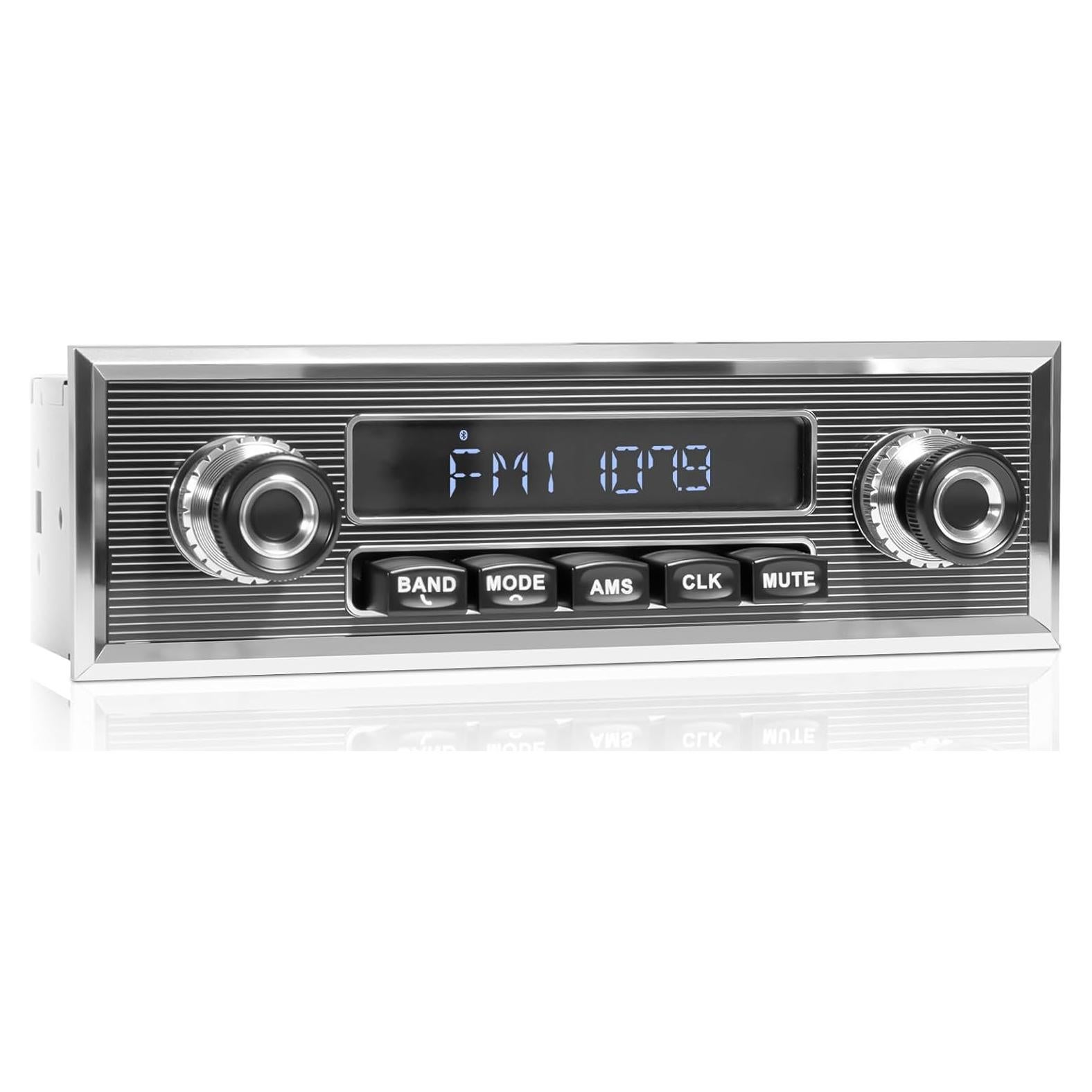 Radio Retro Bluetooth SOUNDKITS Un Din para Auto - Estéreo Vintage