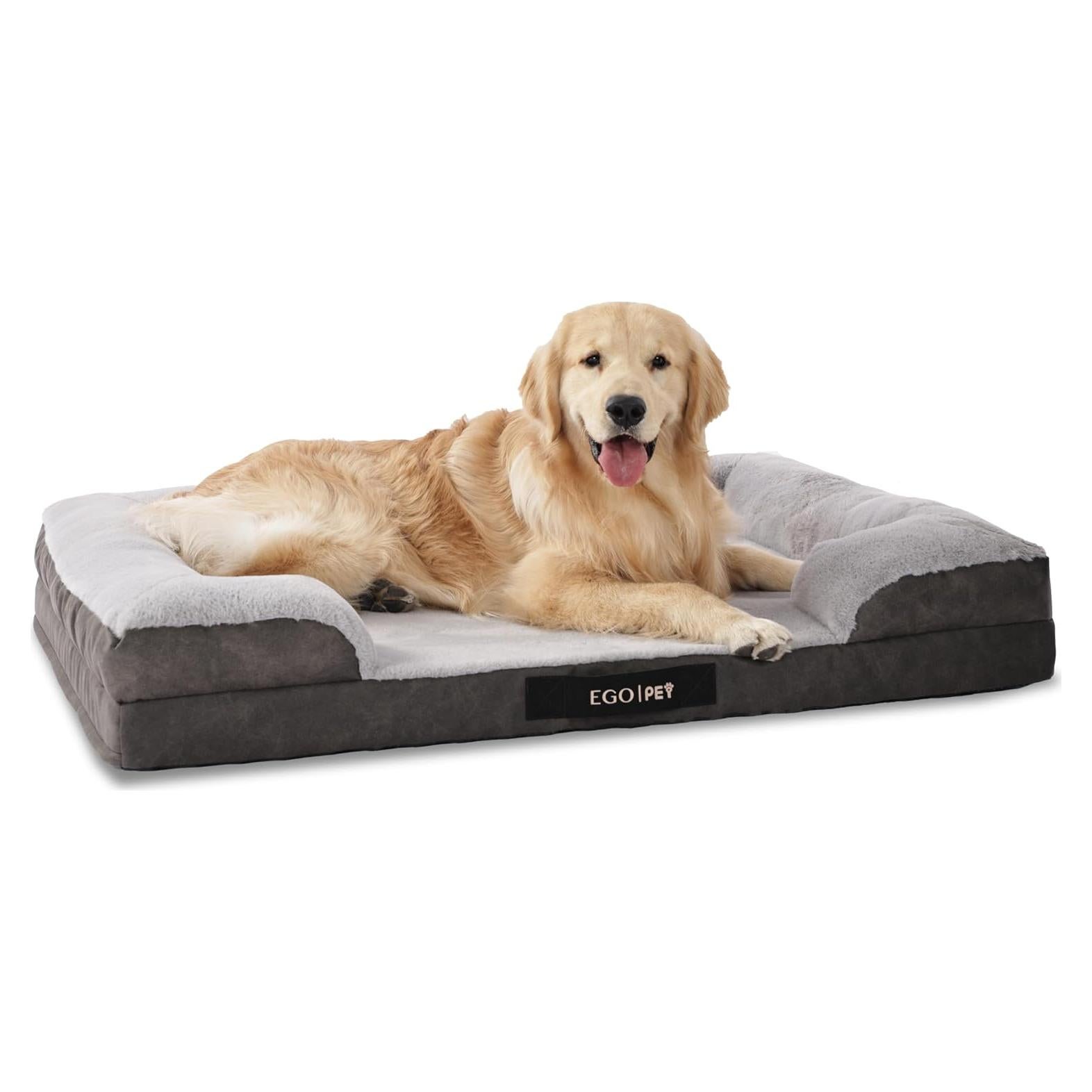 Cama ortopédica grande EGOHOME para perros 88.9x55.9 cm