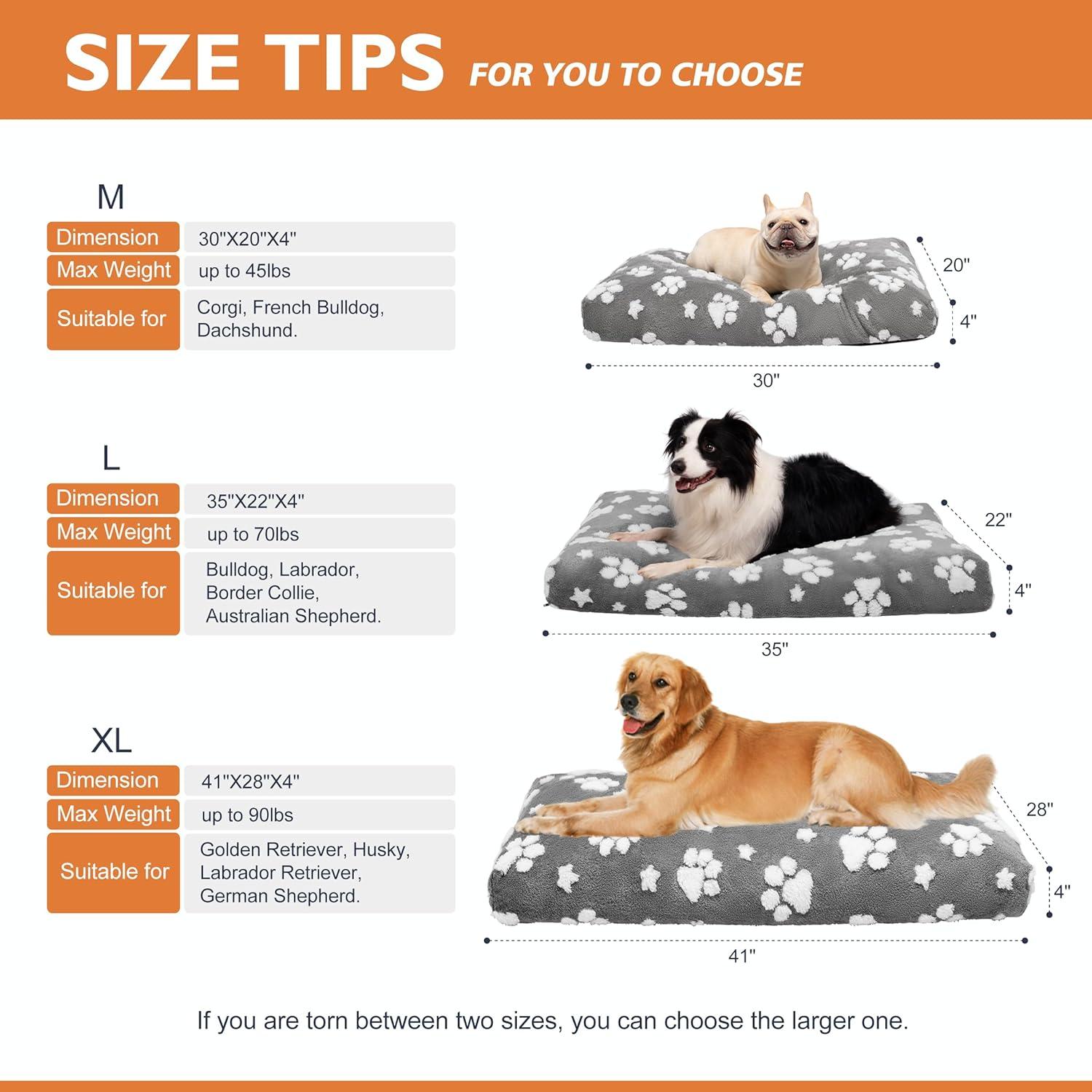 Cama para Perros Grandes MUYUHOME 88.9x55.88 cm Antideslizante