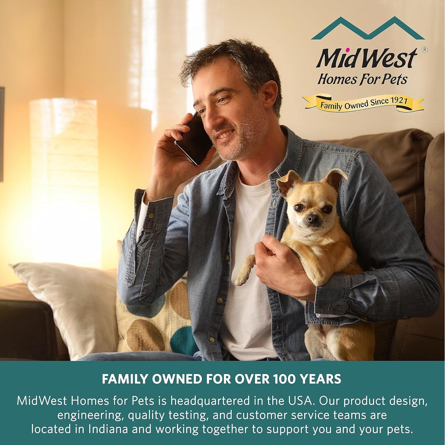 Cama para Perros MidWest Homes 42" Gris Lavable para Razas Grandes