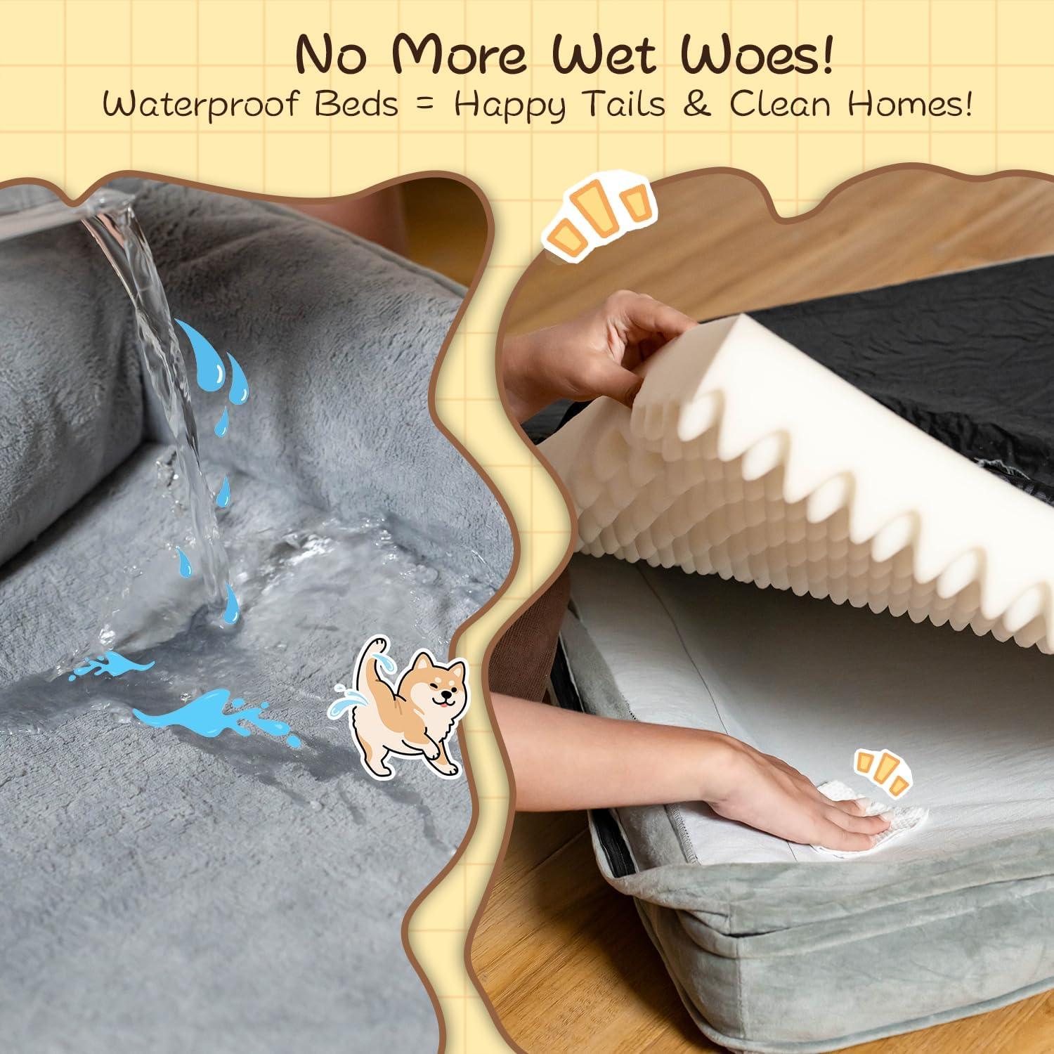 Cama Ortopédica para Perros Extra Grandes ARHAT 106.68x81.28cm