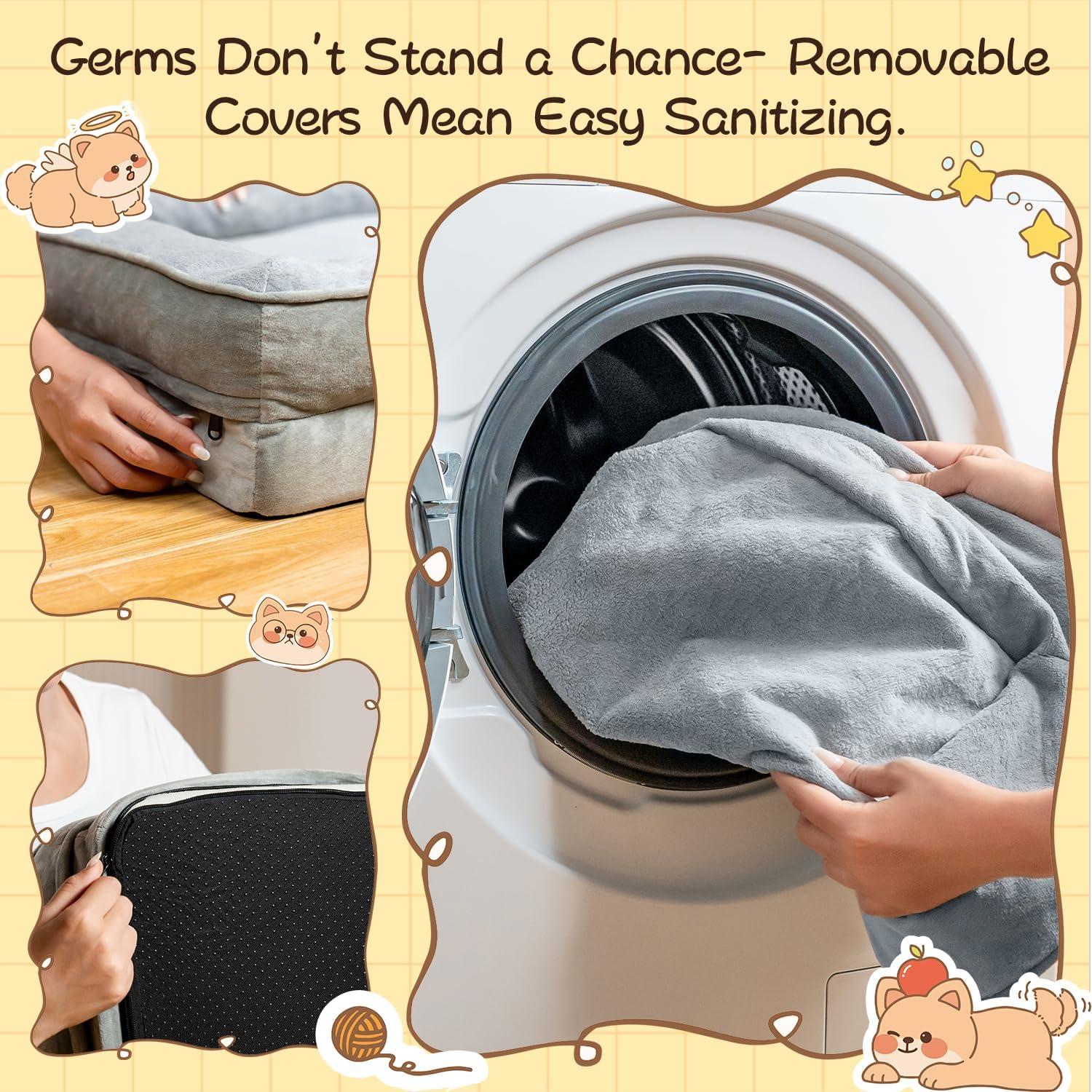 Cama Ortopédica para Perros Extra Grandes ARHAT 106.68x81.28cm