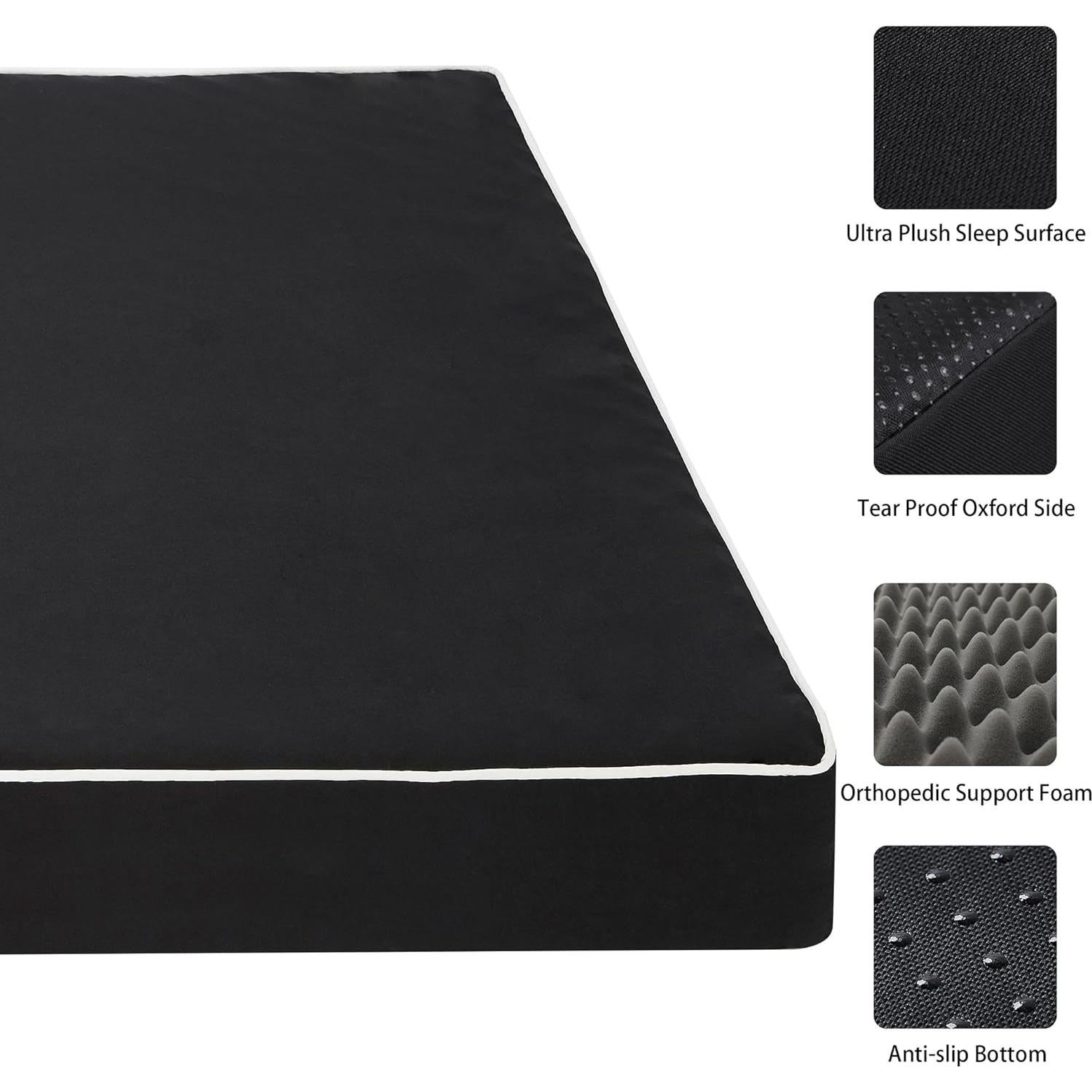 Cama ortopédica para perros grandes Yizhuo L 91.44x68.58cm