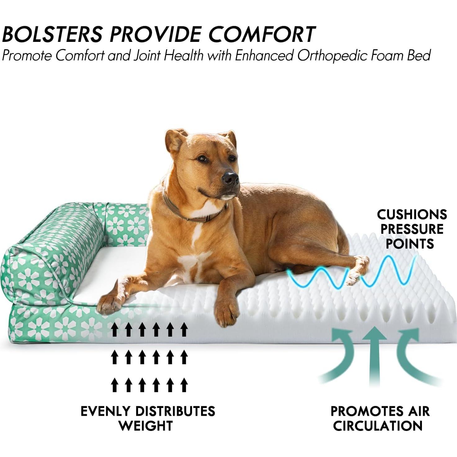 Cama Ortopédica para Perros ClevaHome 91x68cm Impermeable